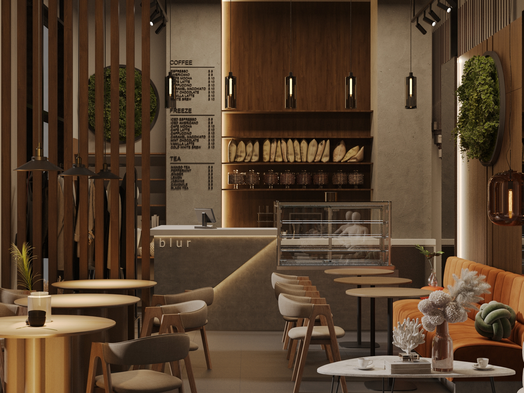 Обложка проекта: Кафе 30 квадратных метров, концепция инстаграмное кафе