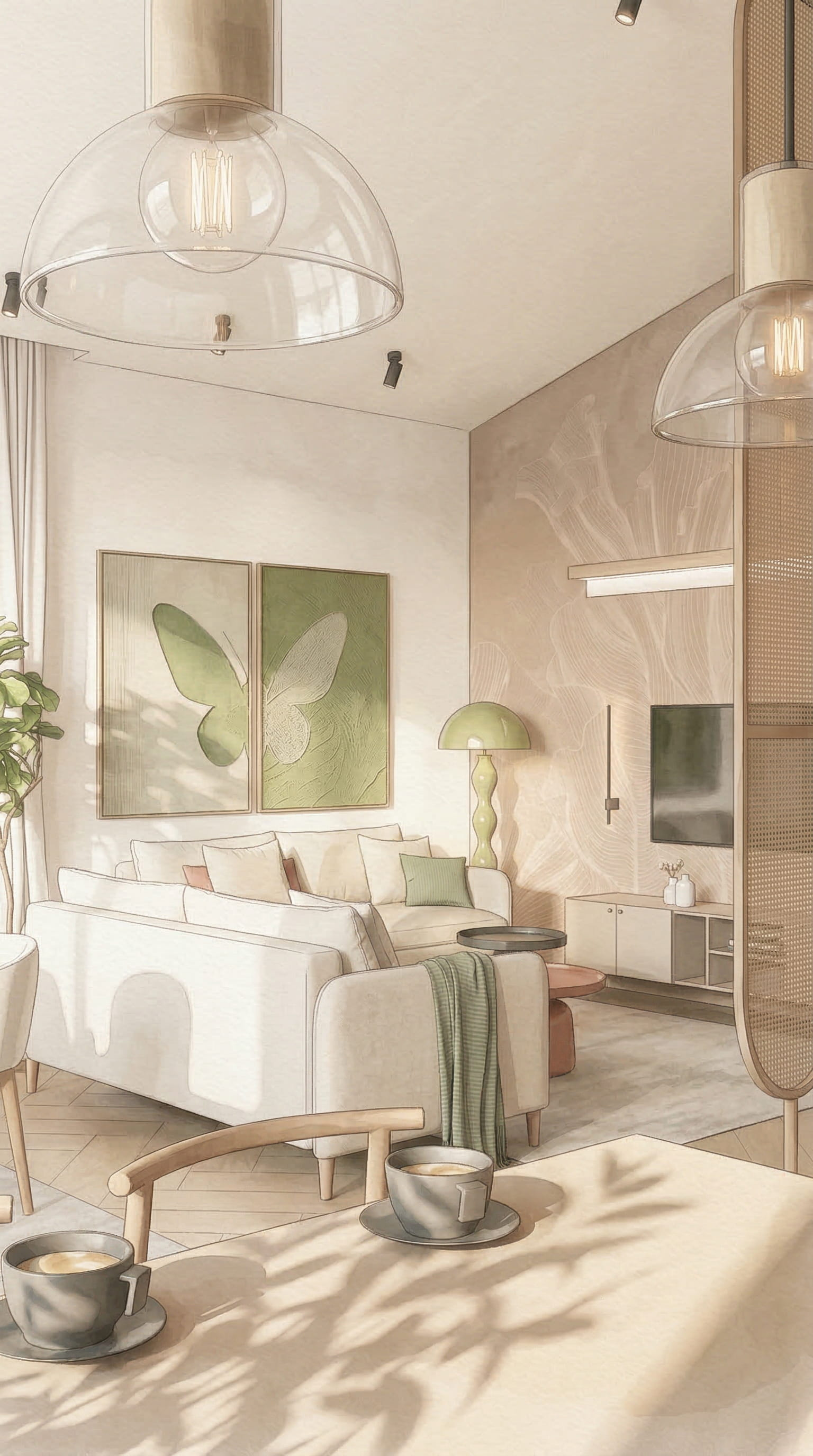 Уютный и светлый дом для жизни молодой семьи