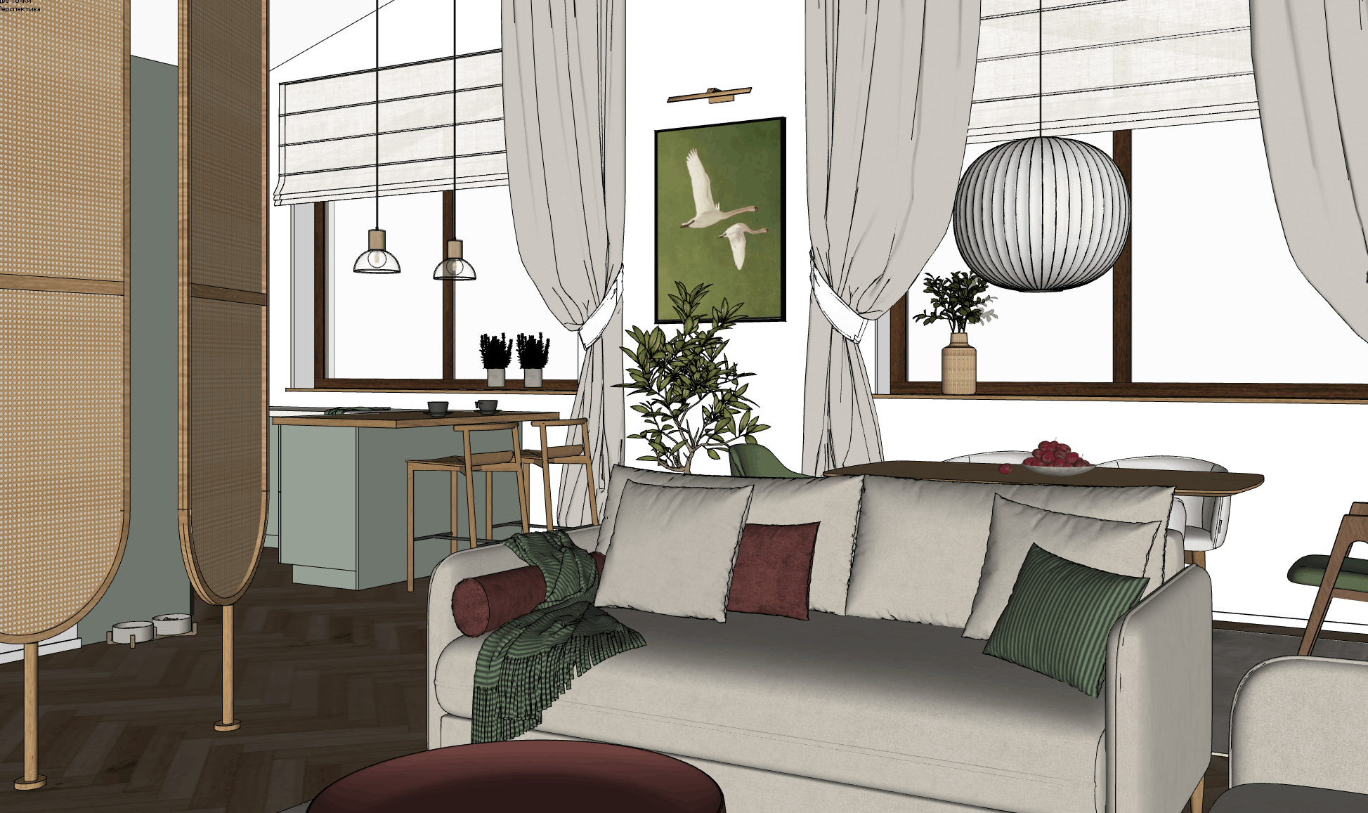 Уютный и светлый дом для жизни молодой семьи