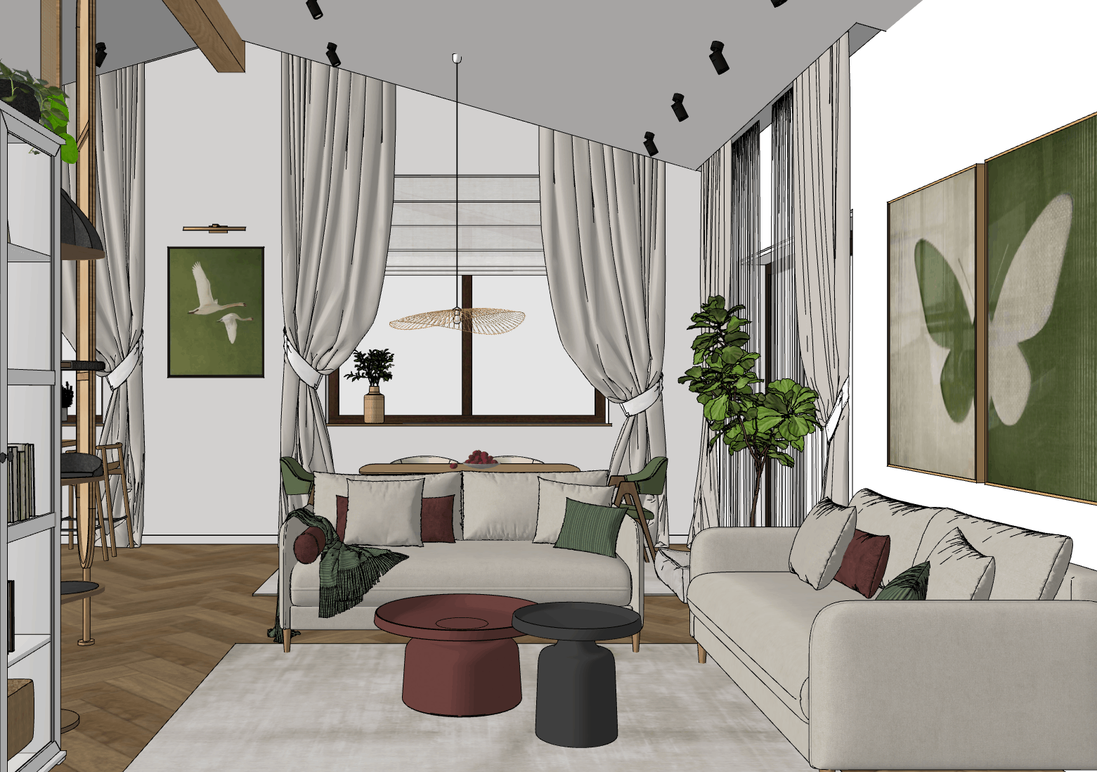 Уютный и светлый дом для жизни молодой семьи