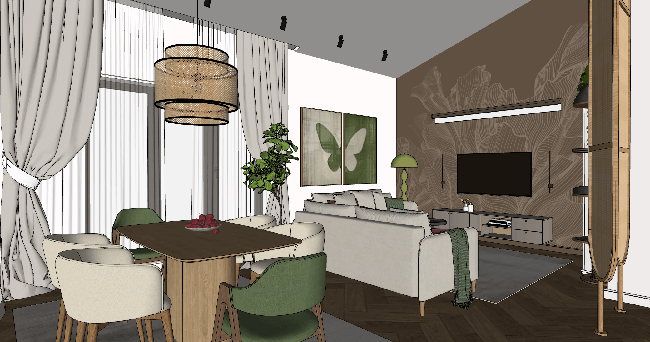 Уютный и светлый дом для жизни молодой семьи