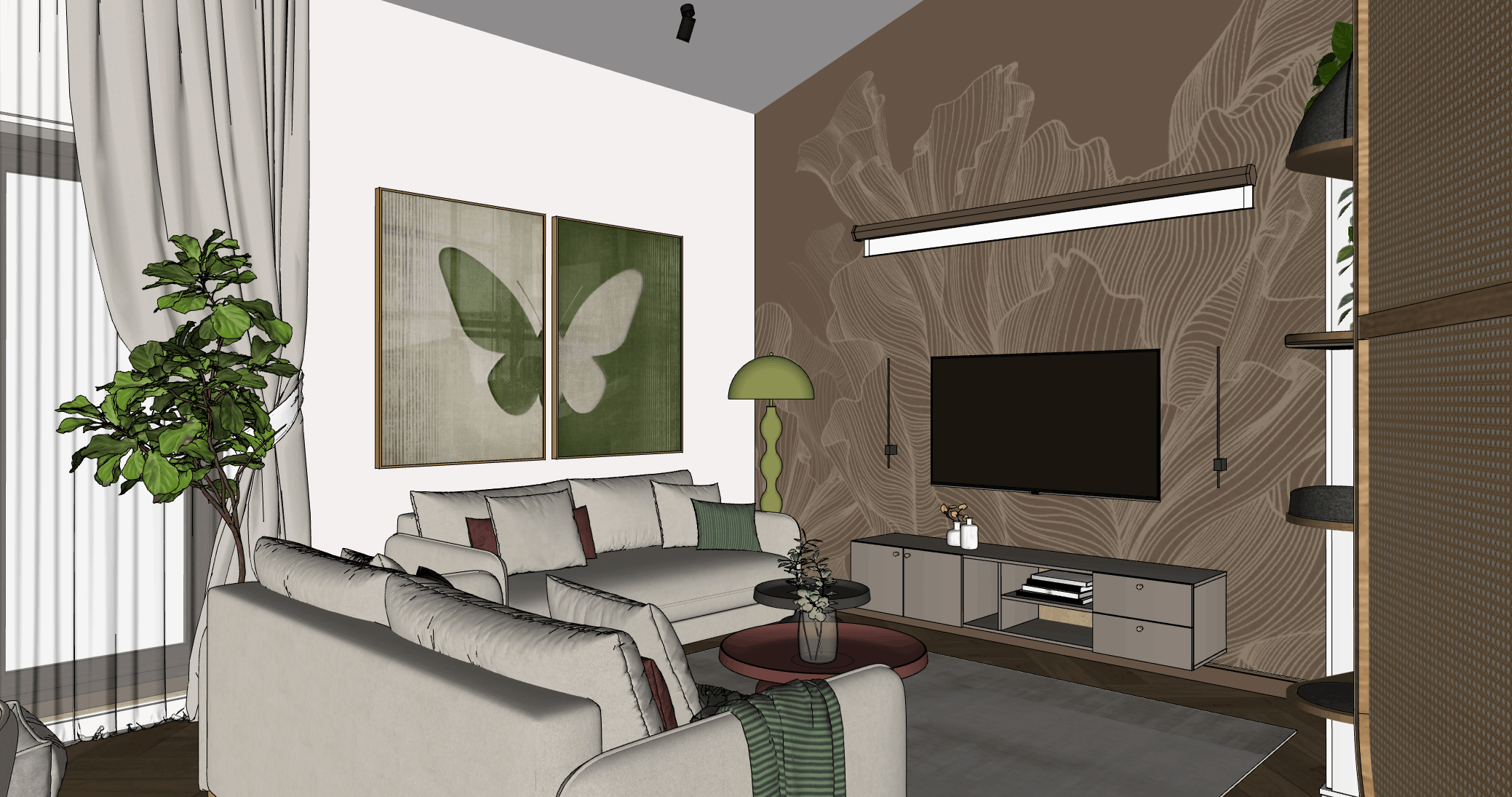 Уютный и светлый дом для жизни молодой семьи