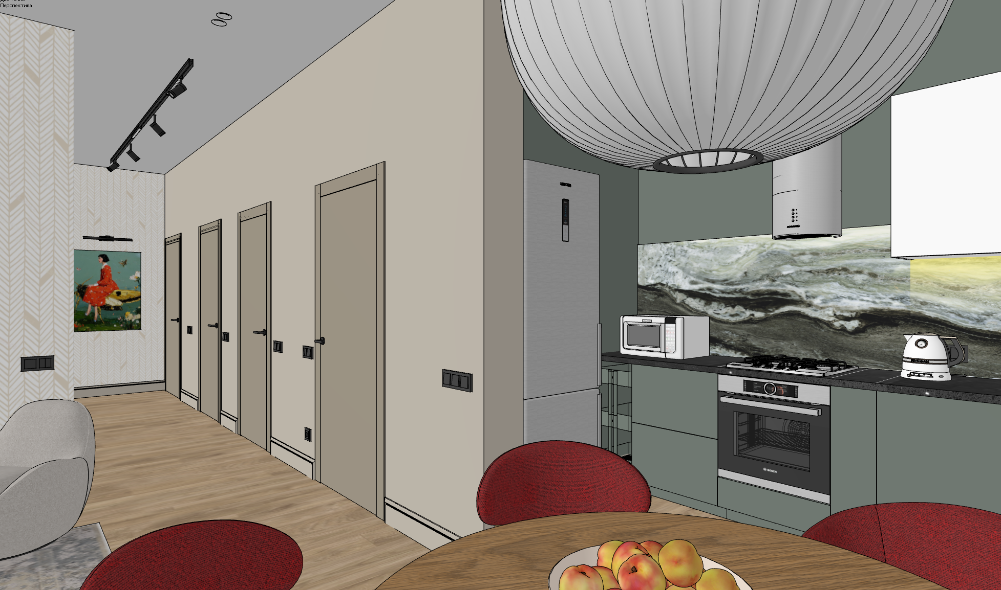 Дом с яркими акцентами