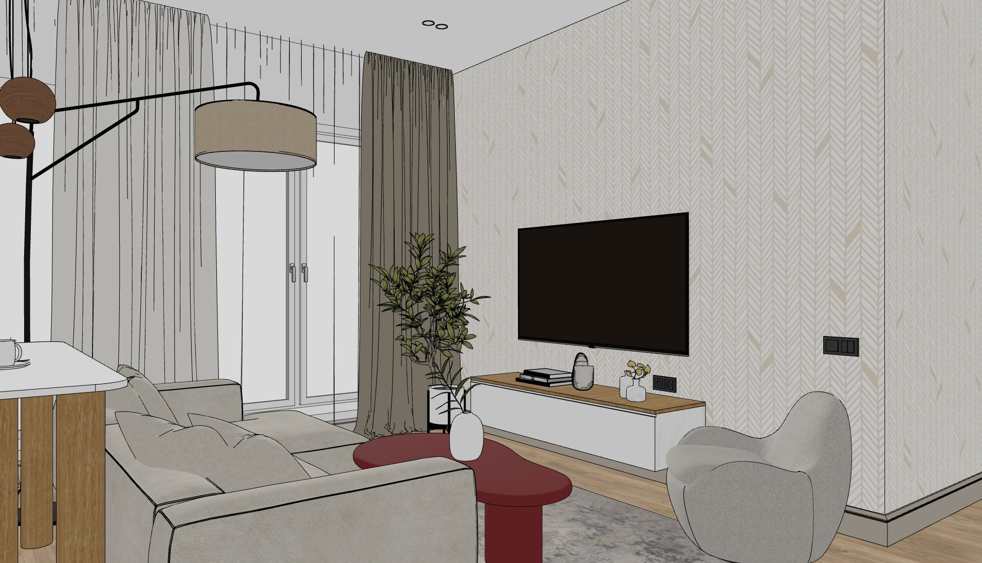 Дом с яркими акцентами