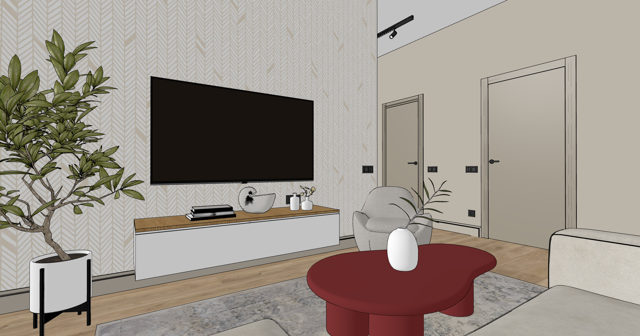 Дом с яркими акцентами