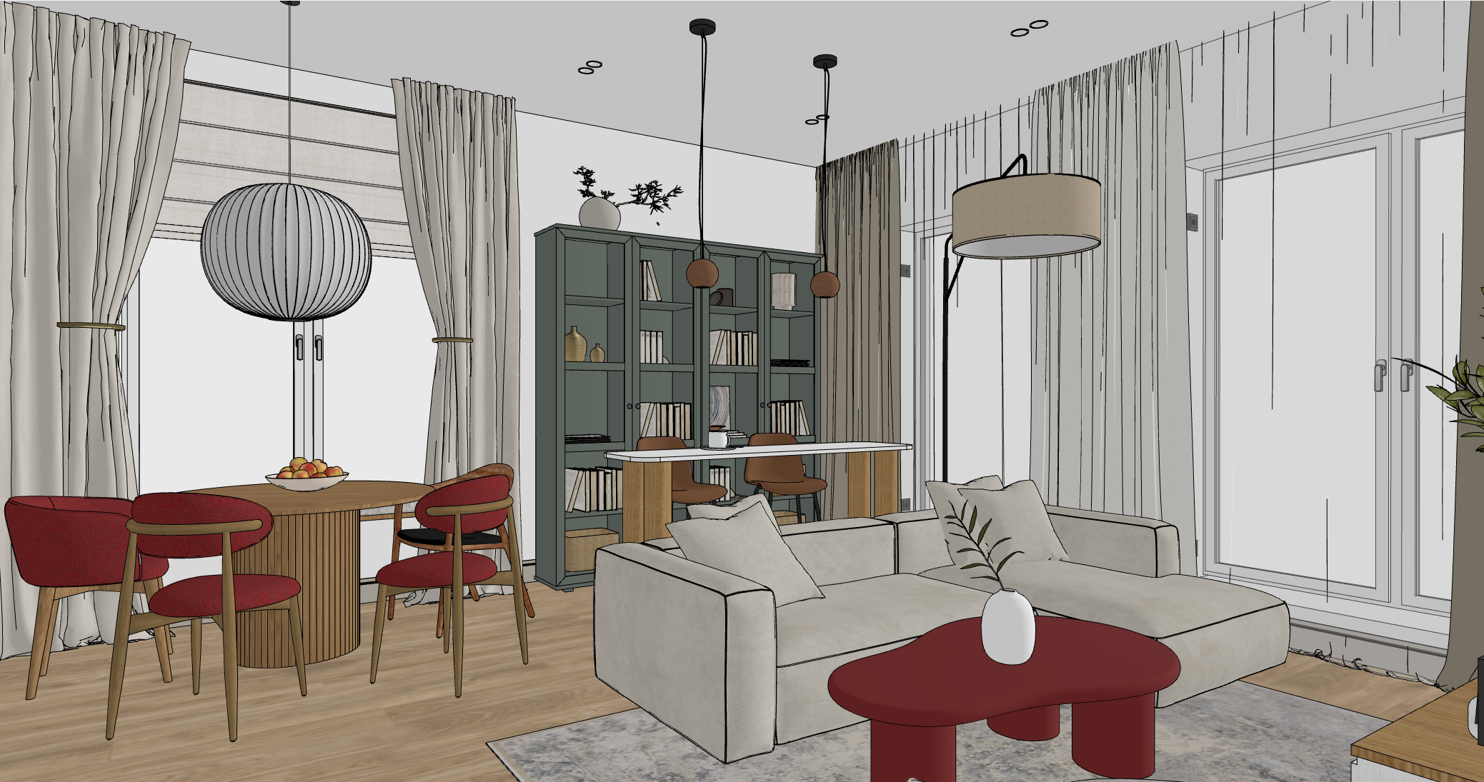 Дом с яркими акцентами