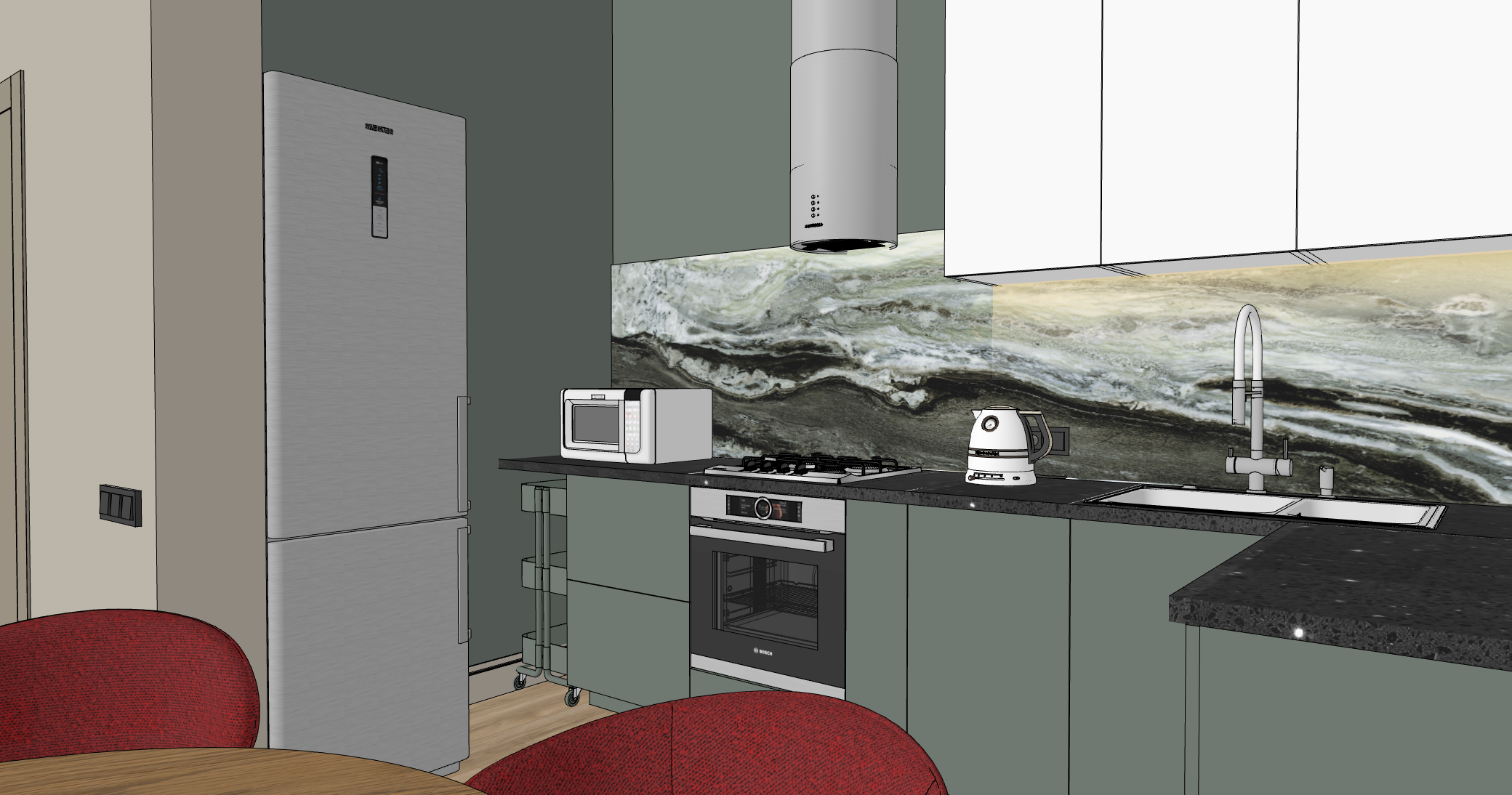 Дом с яркими акцентами