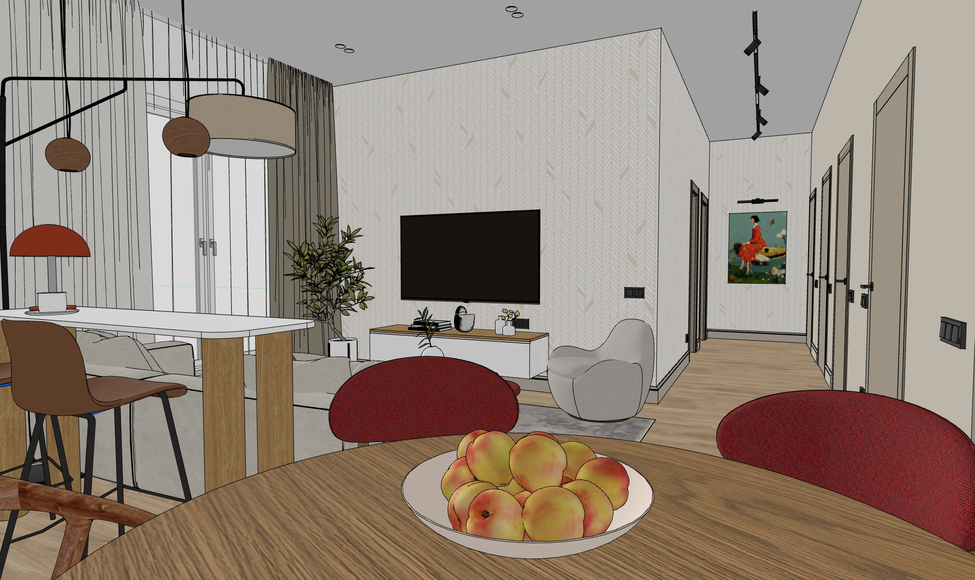 Дом с яркими акцентами