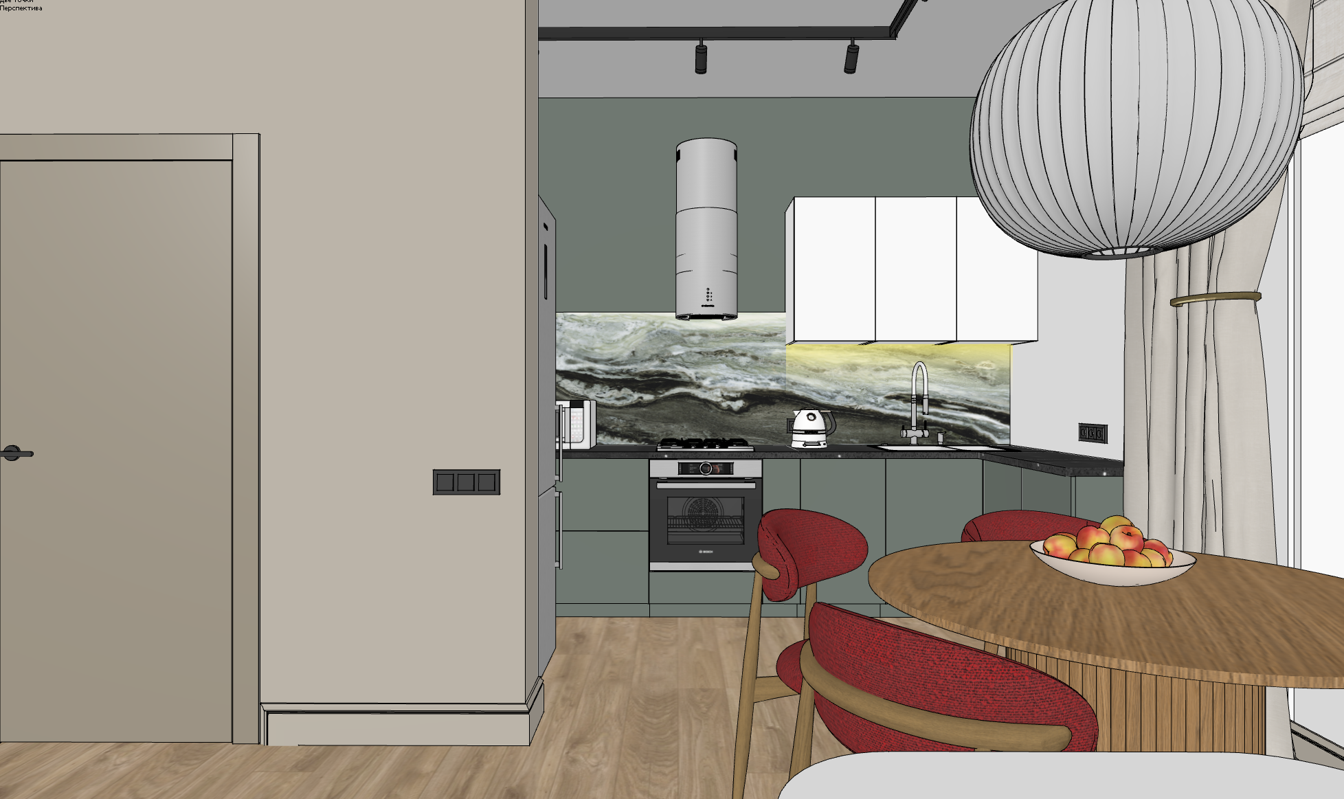 Дом с яркими акцентами