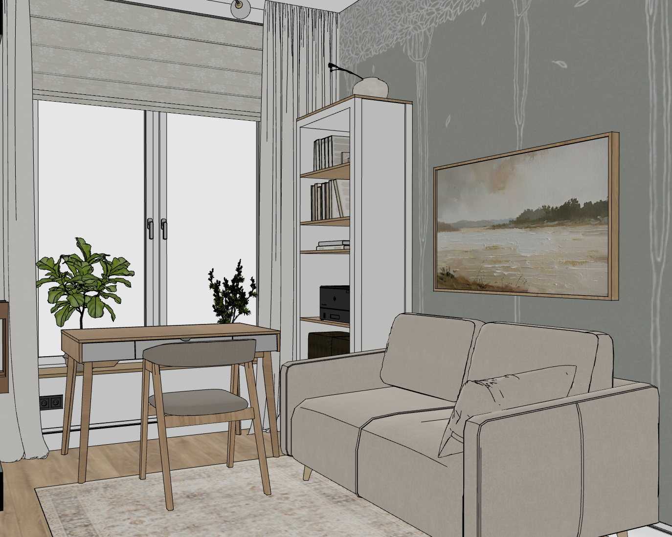 Дом с яркими акцентами