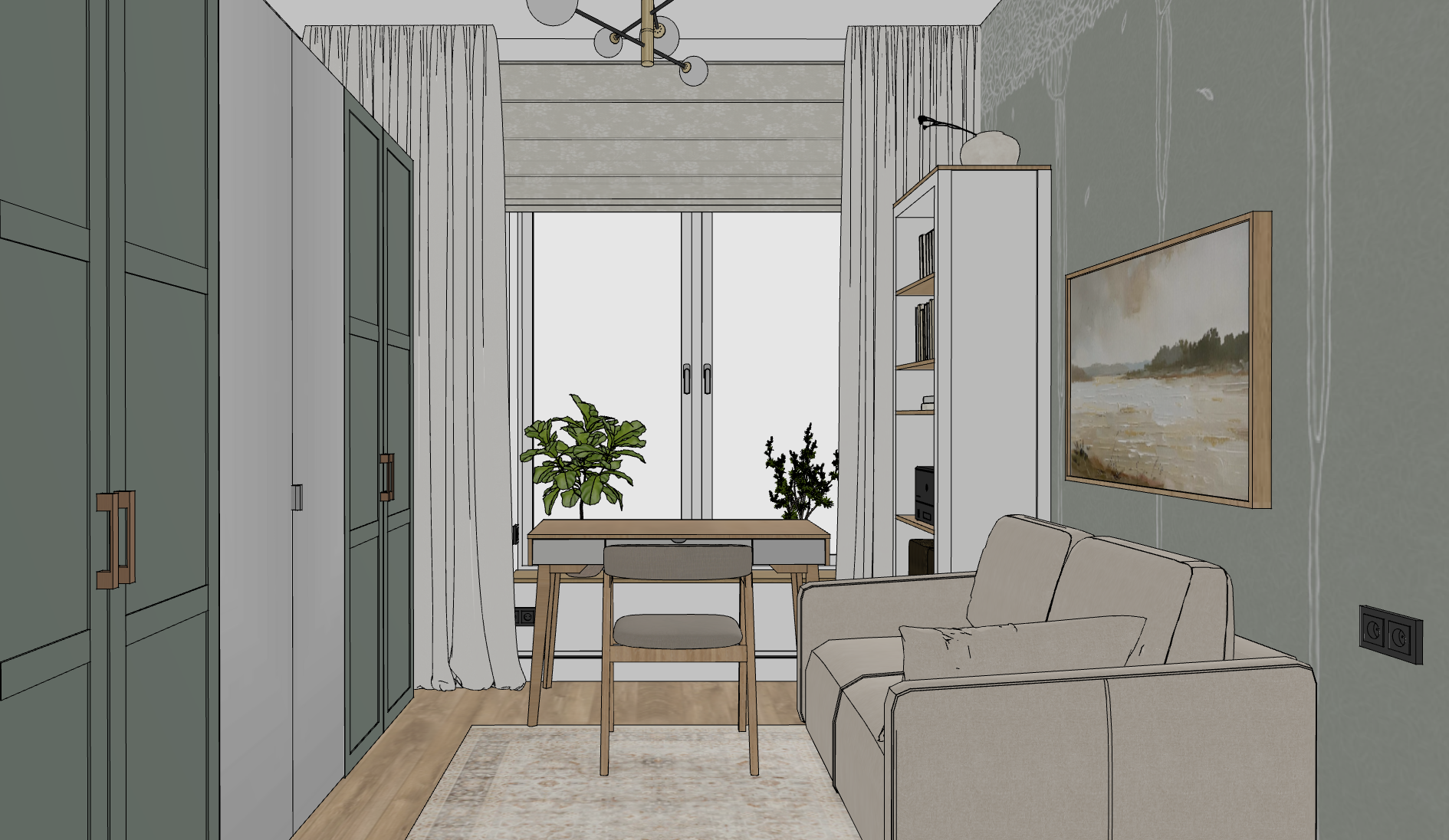 Дом с яркими акцентами