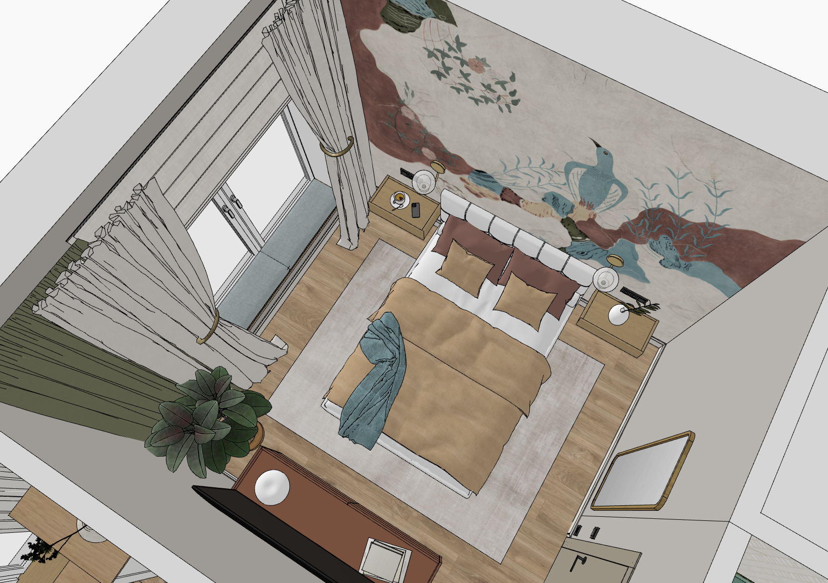 Дом с яркими акцентами