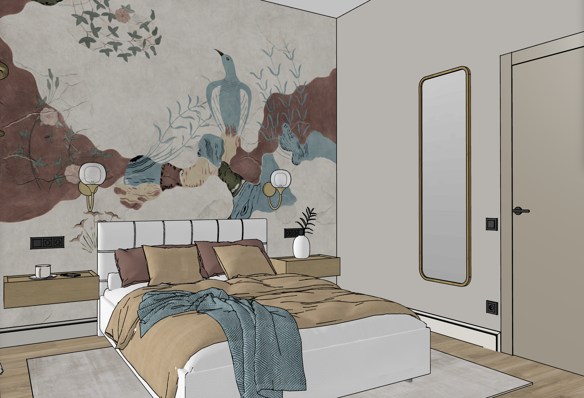 Дом с яркими акцентами