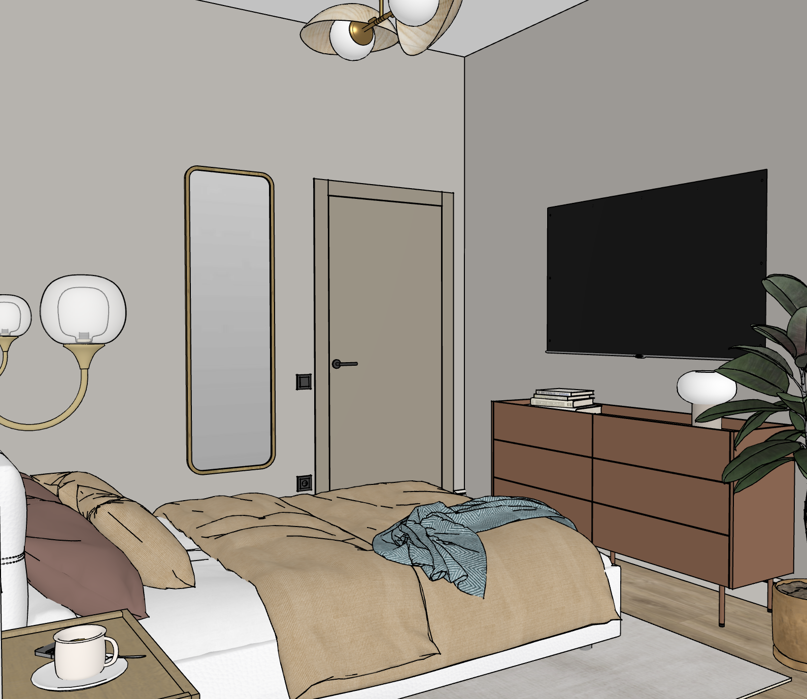 Дом с яркими акцентами