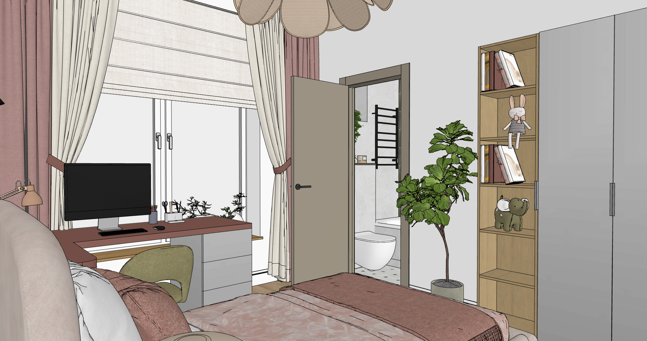 Дом с яркими акцентами