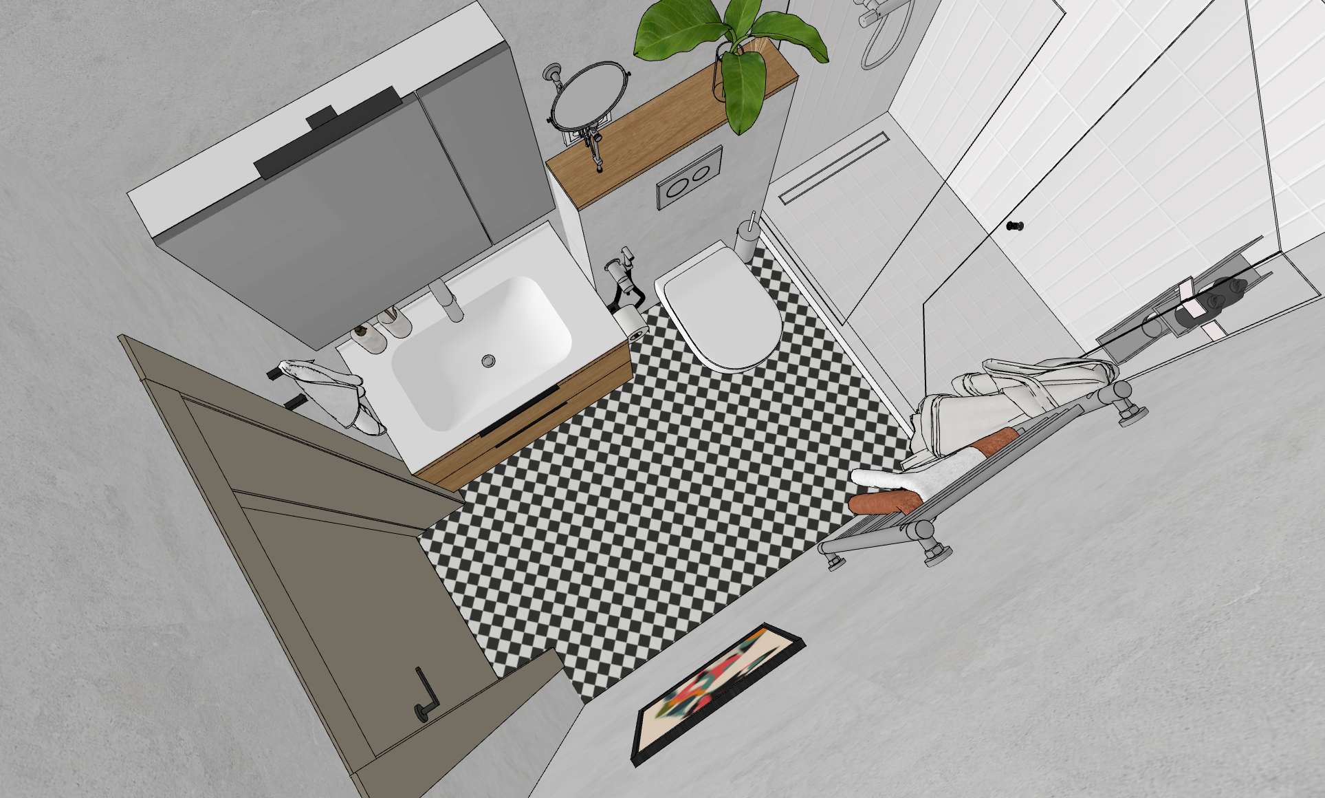 Дом с яркими акцентами