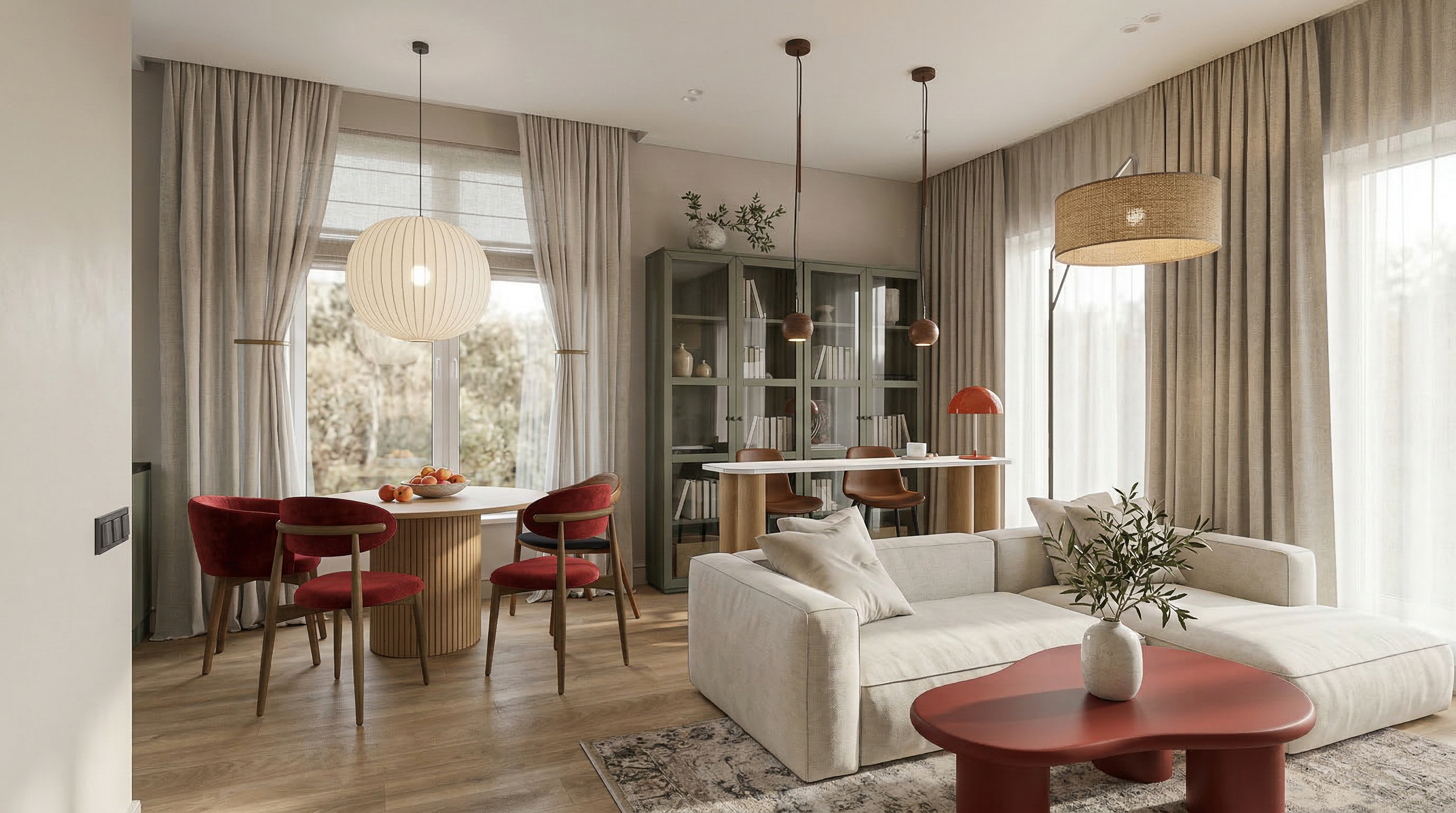 Обложка проекта: Дом в коттеджном поселке с яркими акцентами