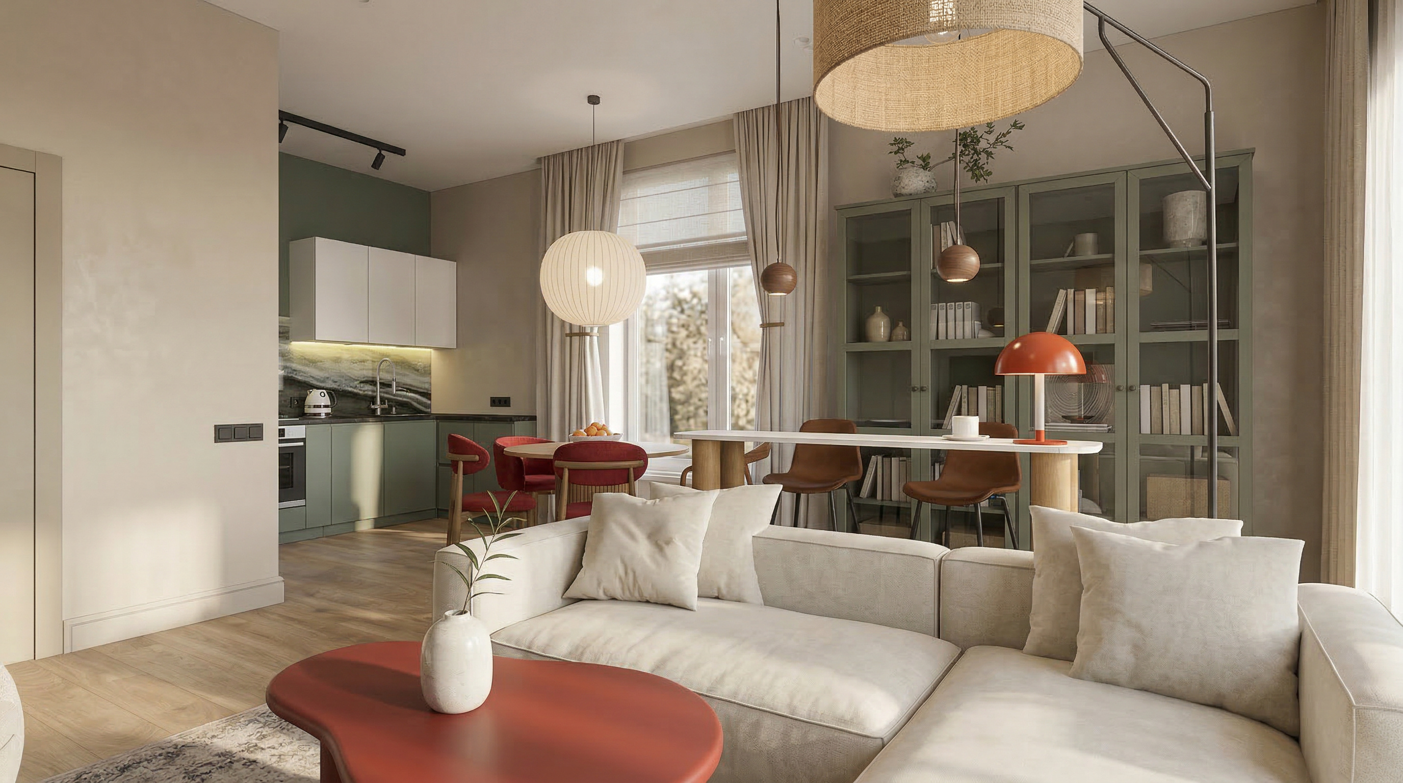 Дом с яркими акцентами