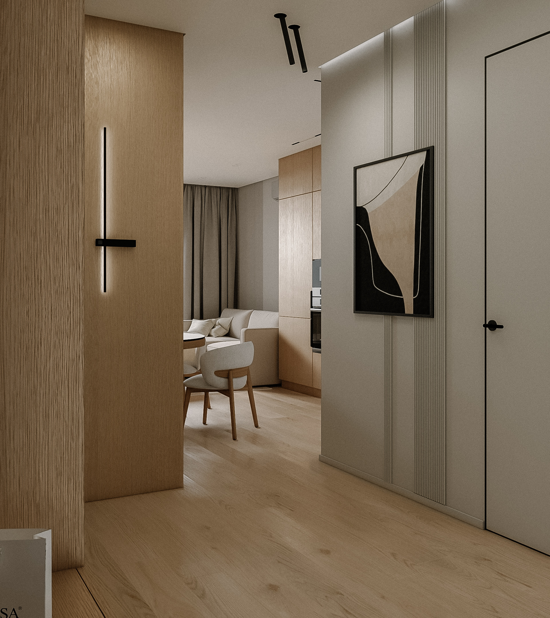 Квартира в ЖК "Upoint" для семьи с маленькой дочкой