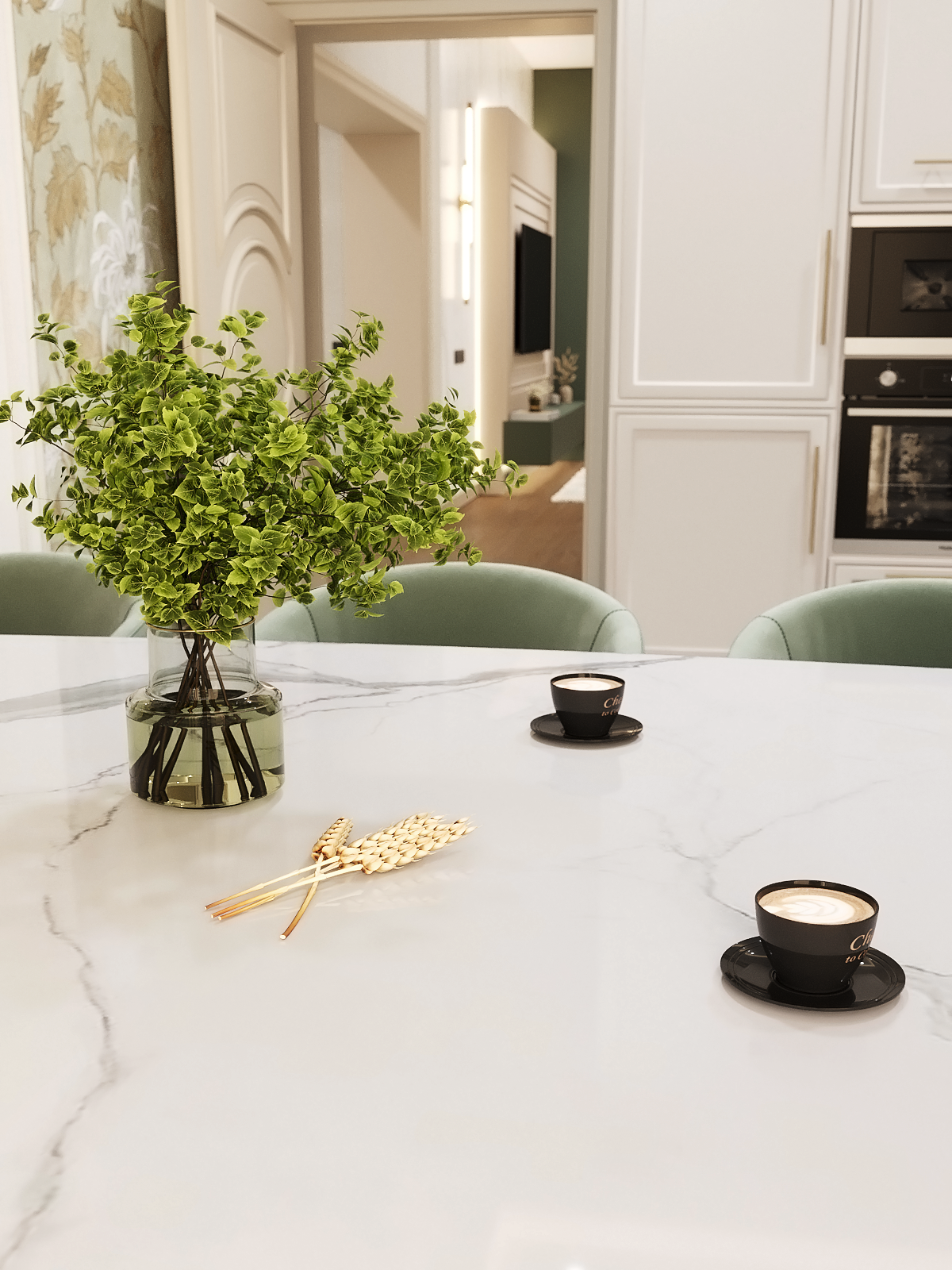 Обложка проекта: Визуализация интерьера загородного дома