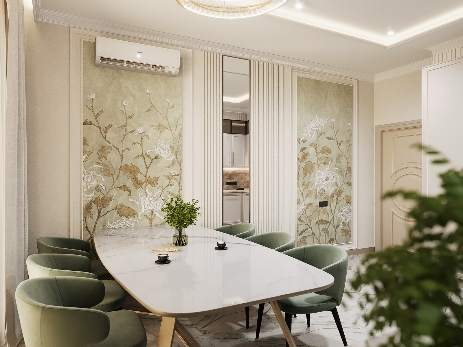 Визуализация интерьера загородного дома