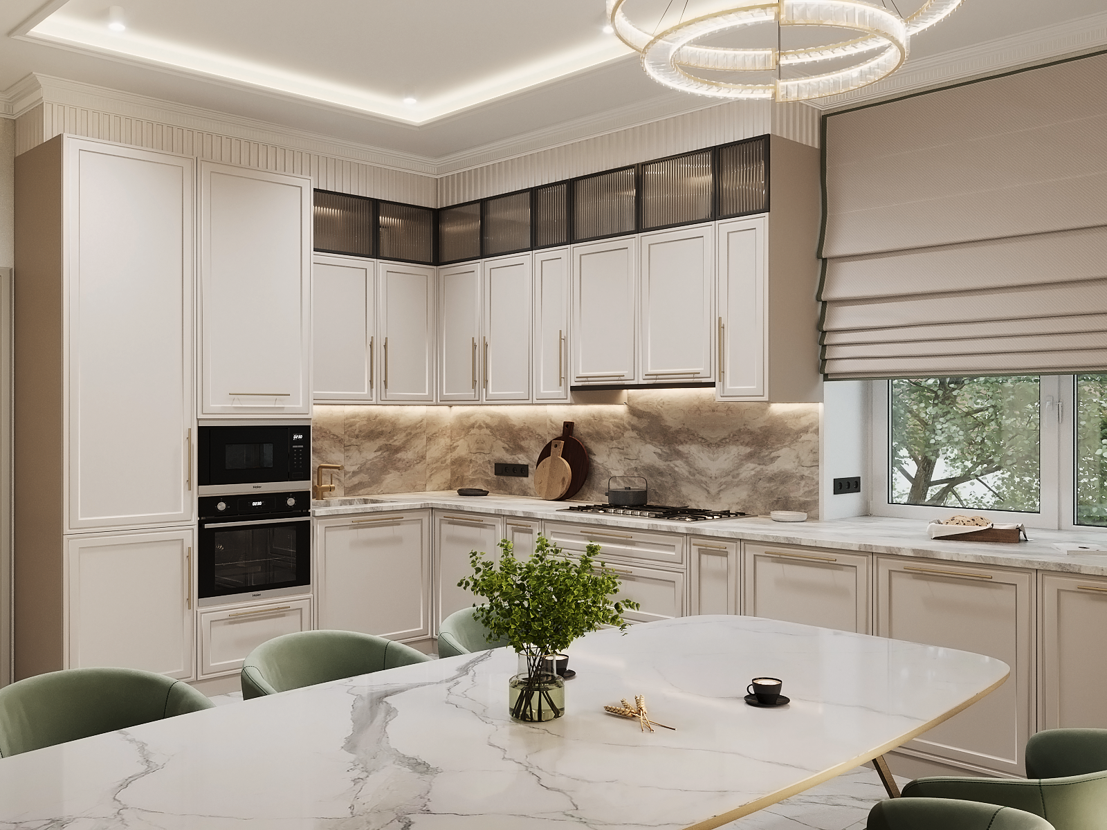 Визуализация интерьера загородного дома