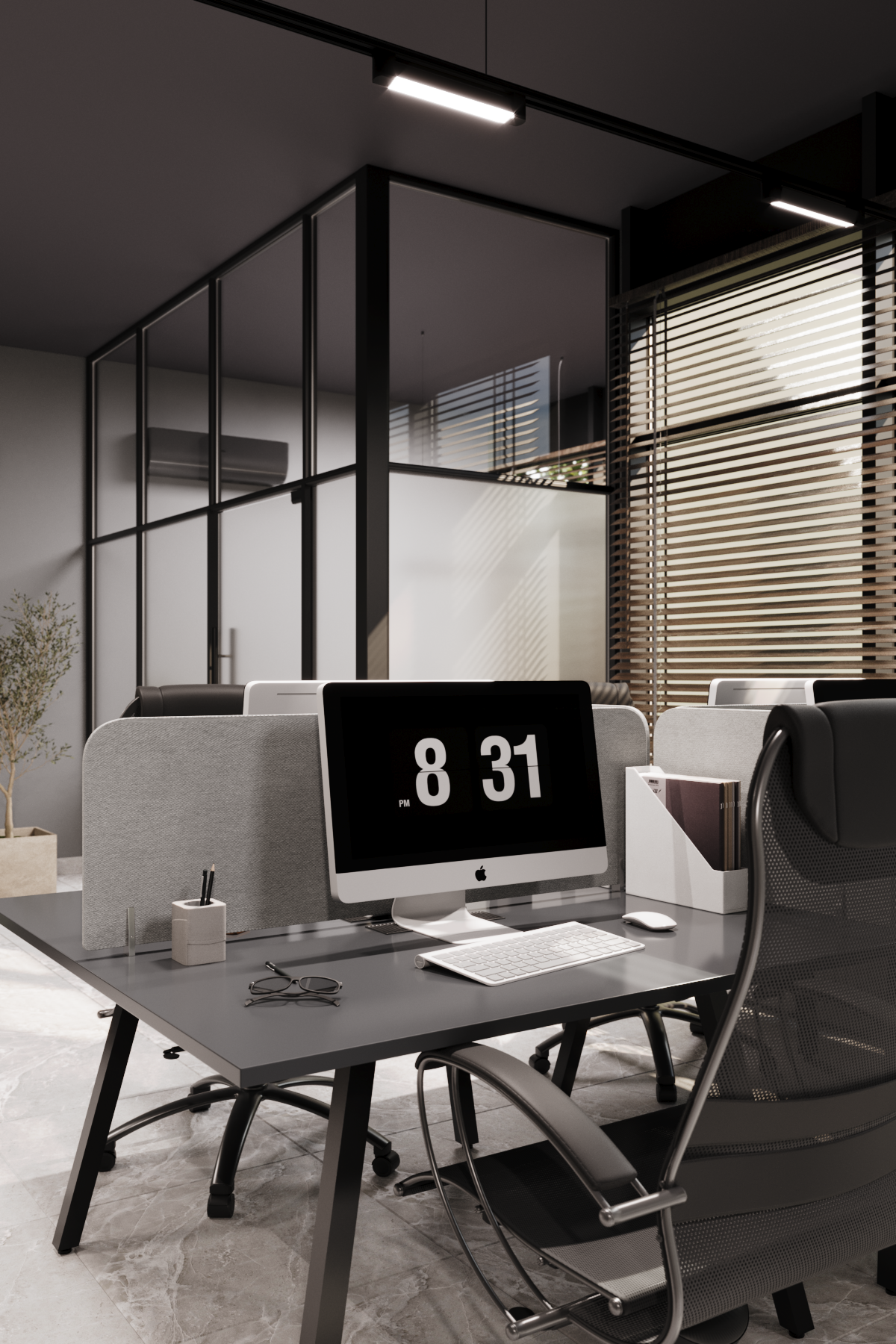 Обложка проекта: Визуализация офиса 107кв.м