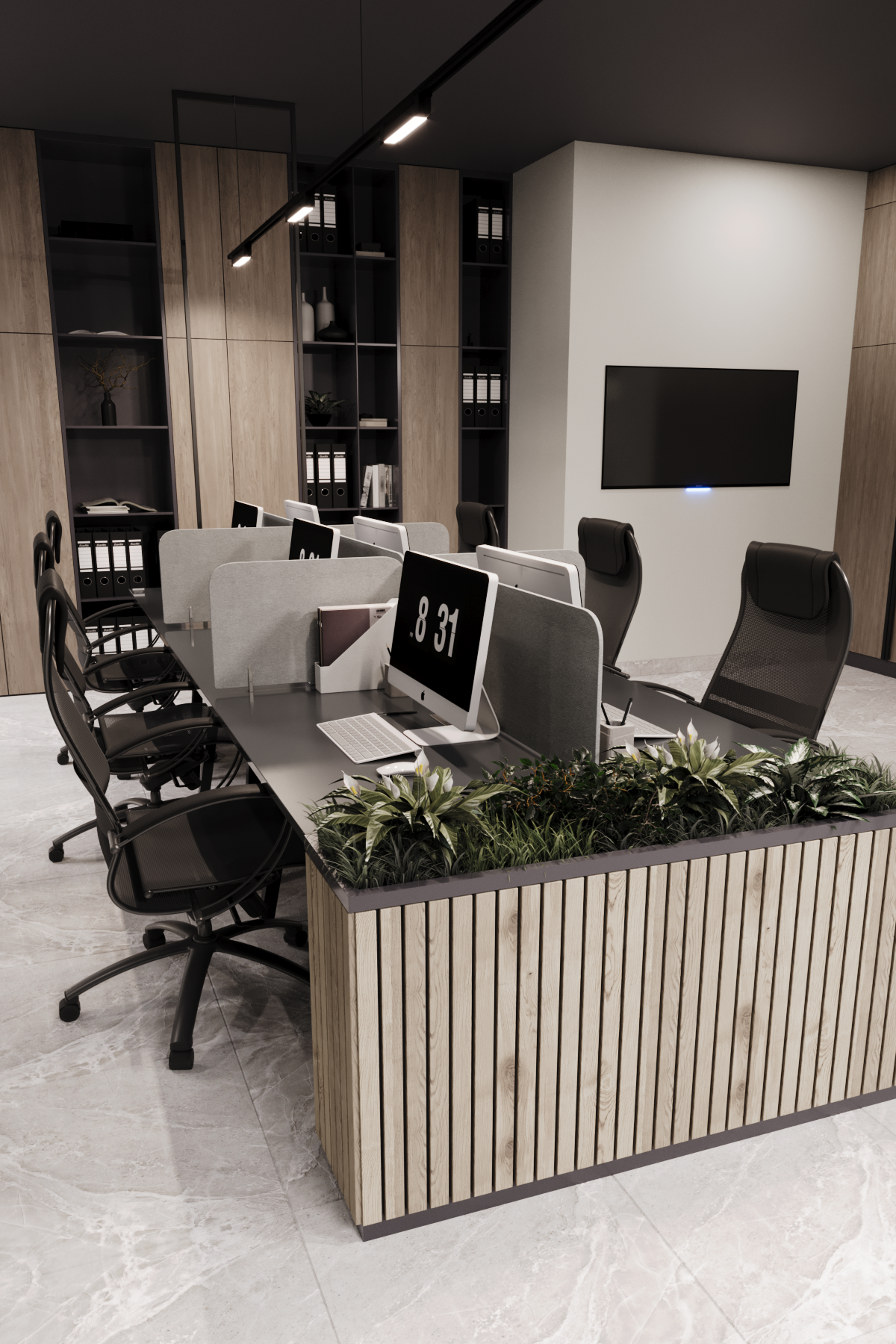 Визуализация офиса 107кв.м