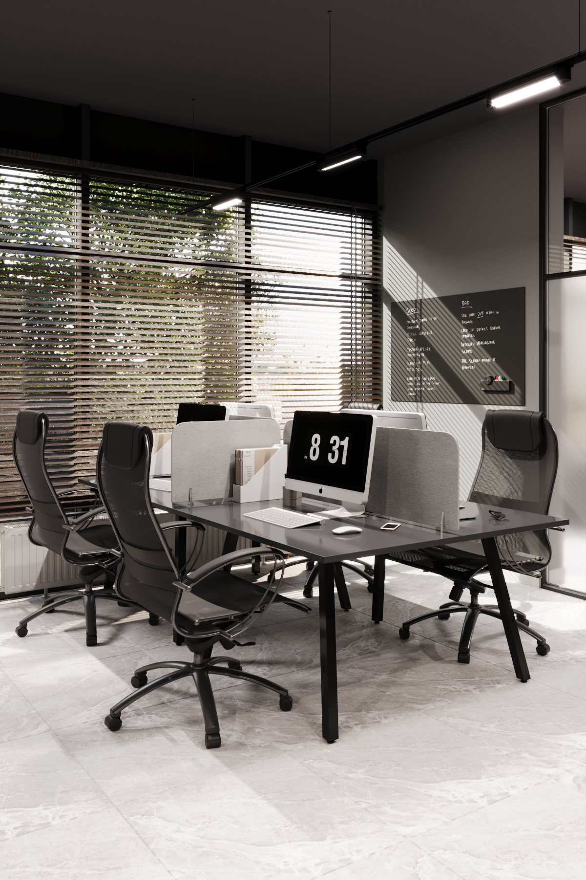 Визуализация офиса 107кв.м