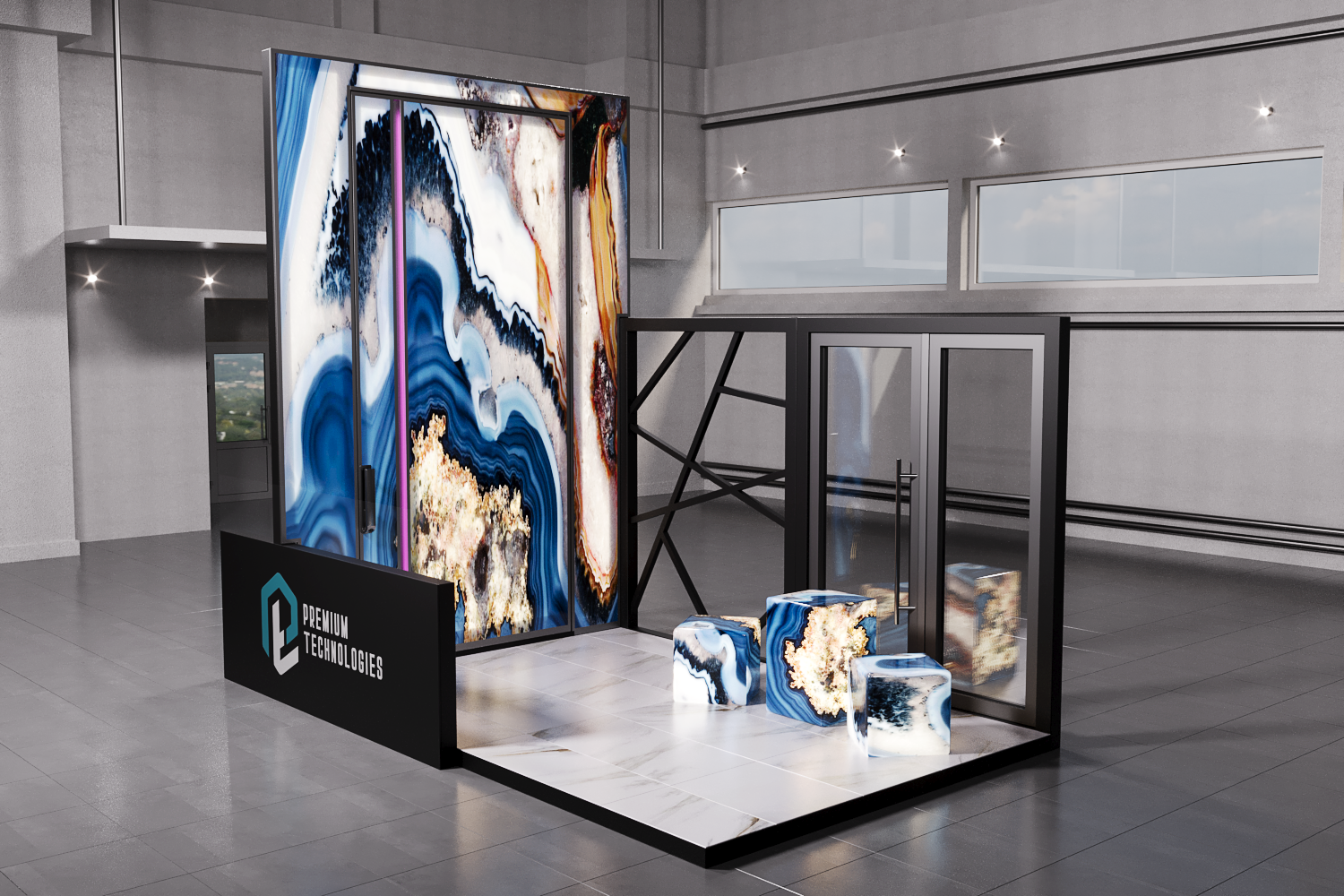 Обложка проекта: Визуализация выставочного стенда