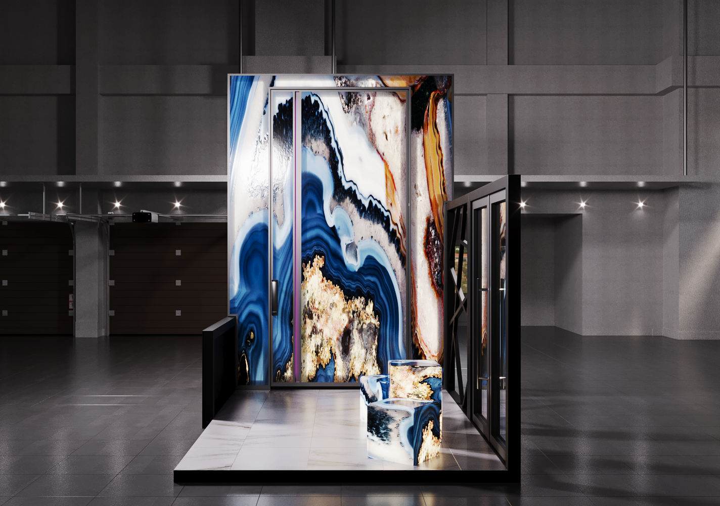 Визуализация выставочного стенда