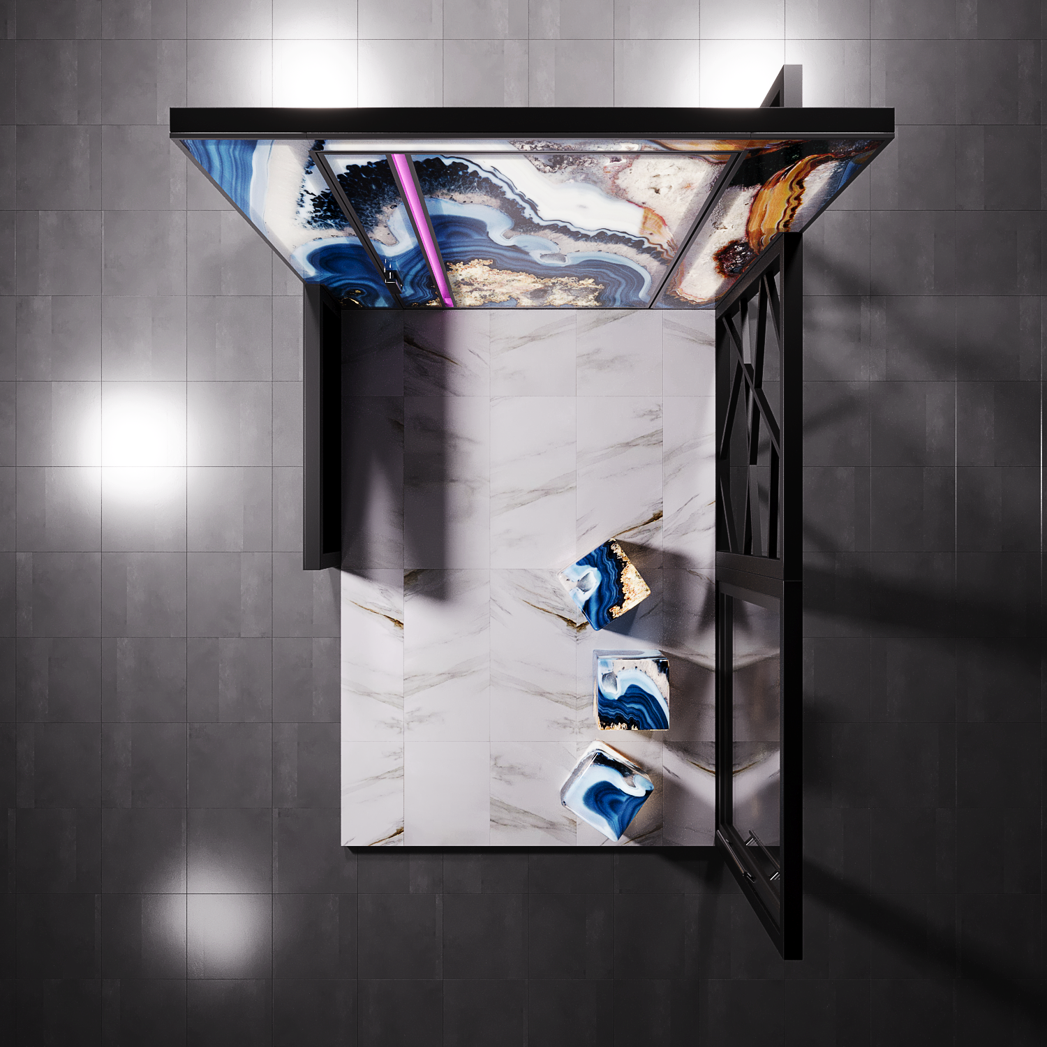 Визуализация выставочного стенда