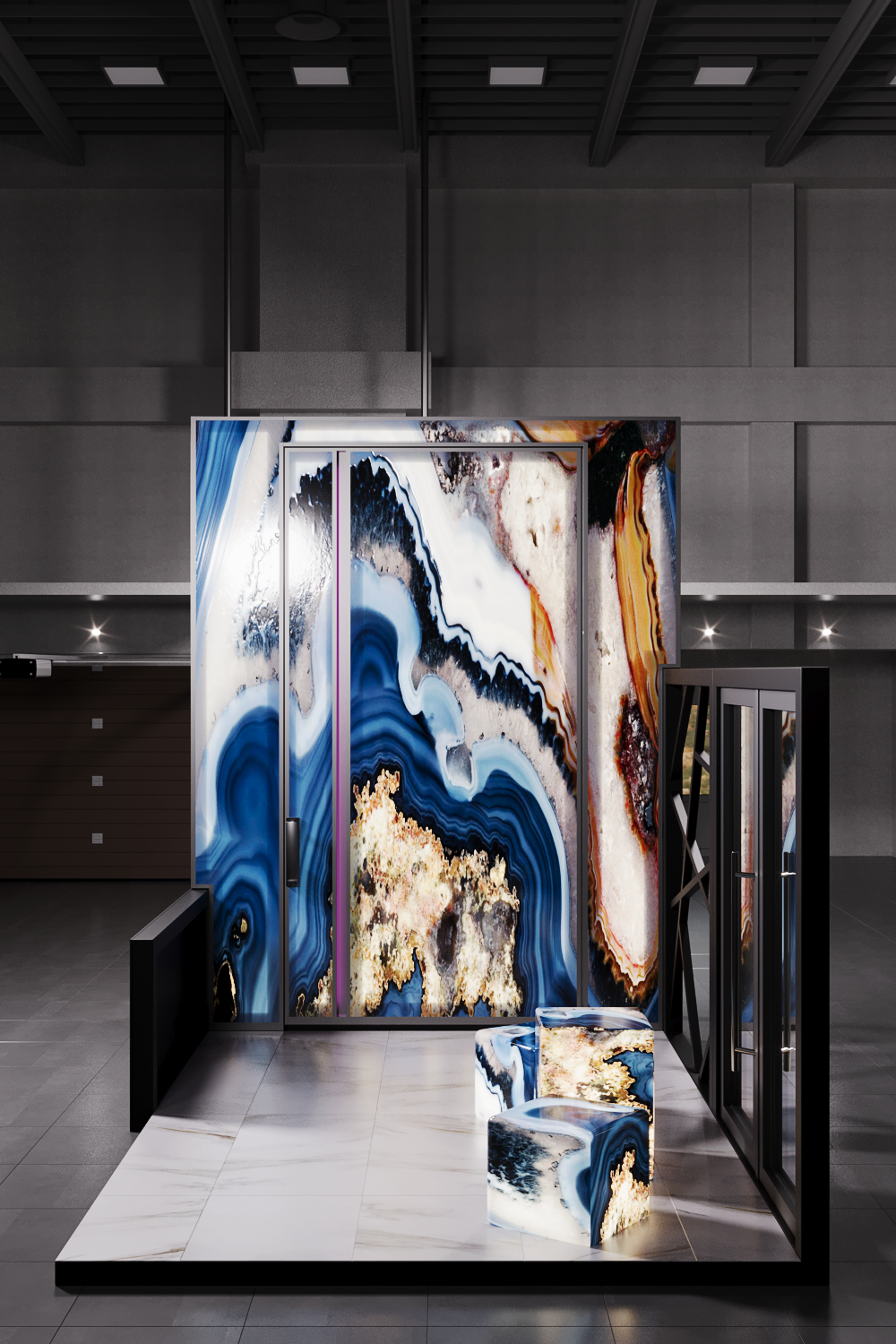 Визуализация выставочного стенда