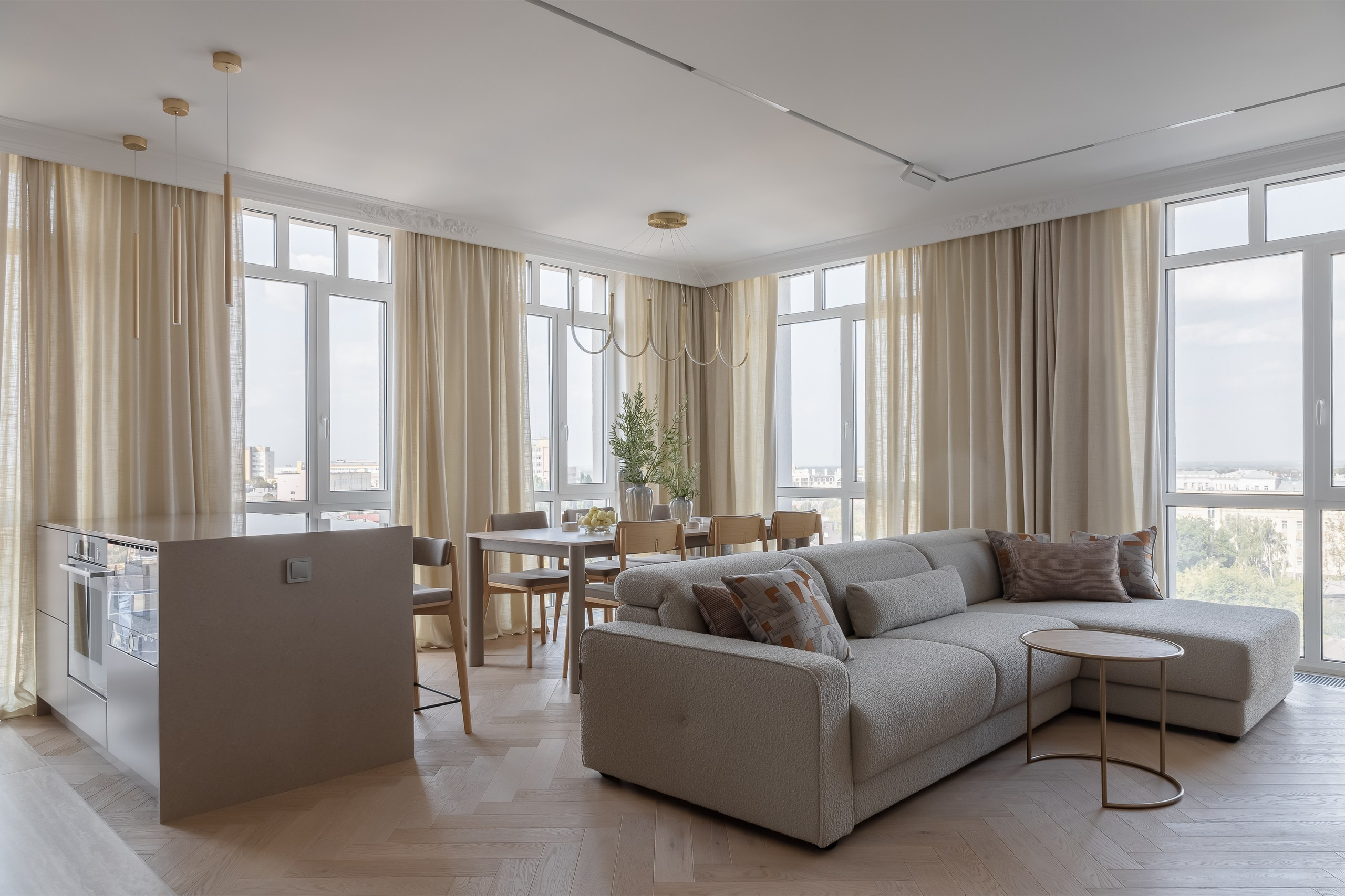 Квартира для пары в духе парижского минимализма