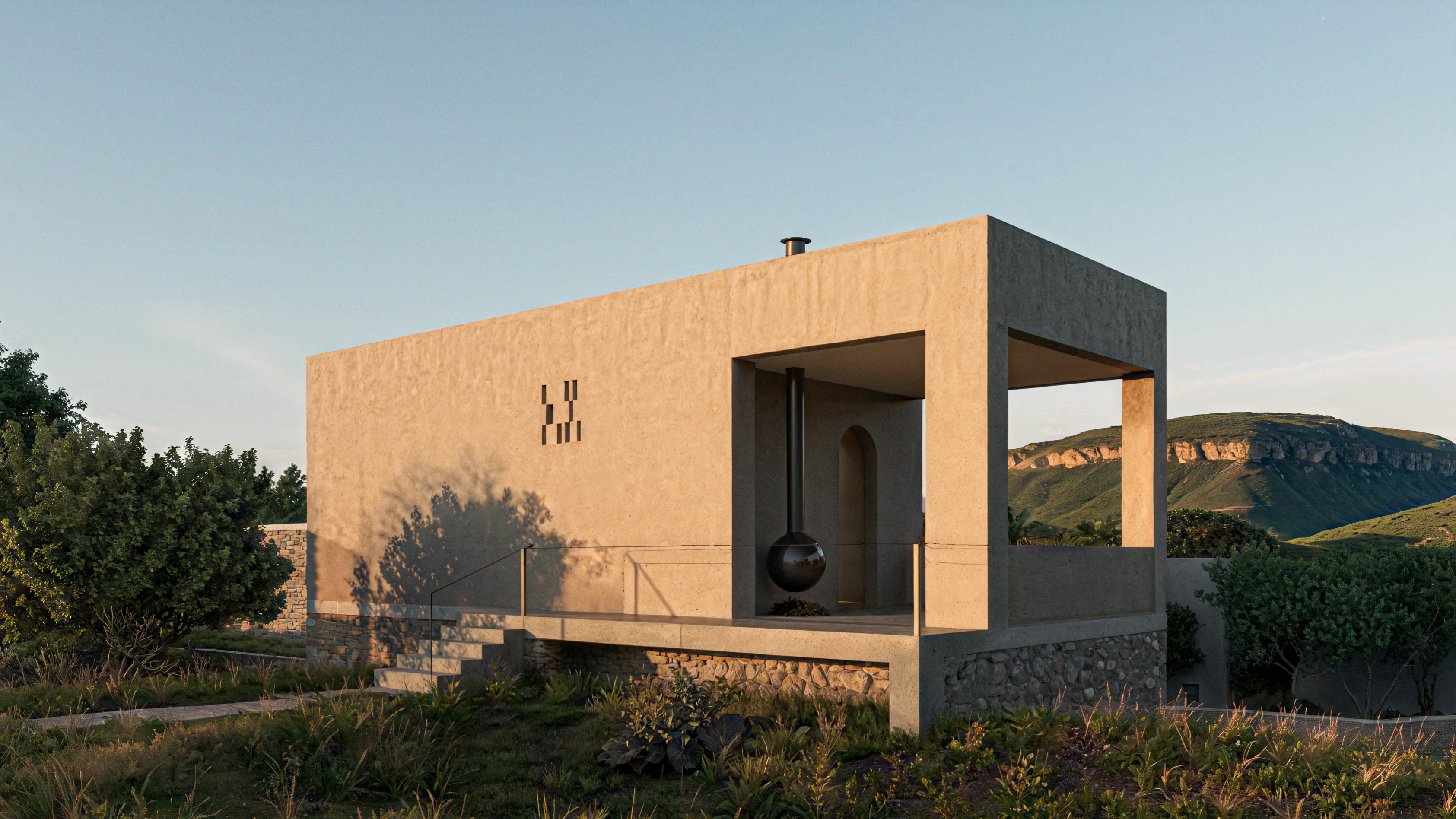 Обложка проекта: Мини отель в горах Кавказа