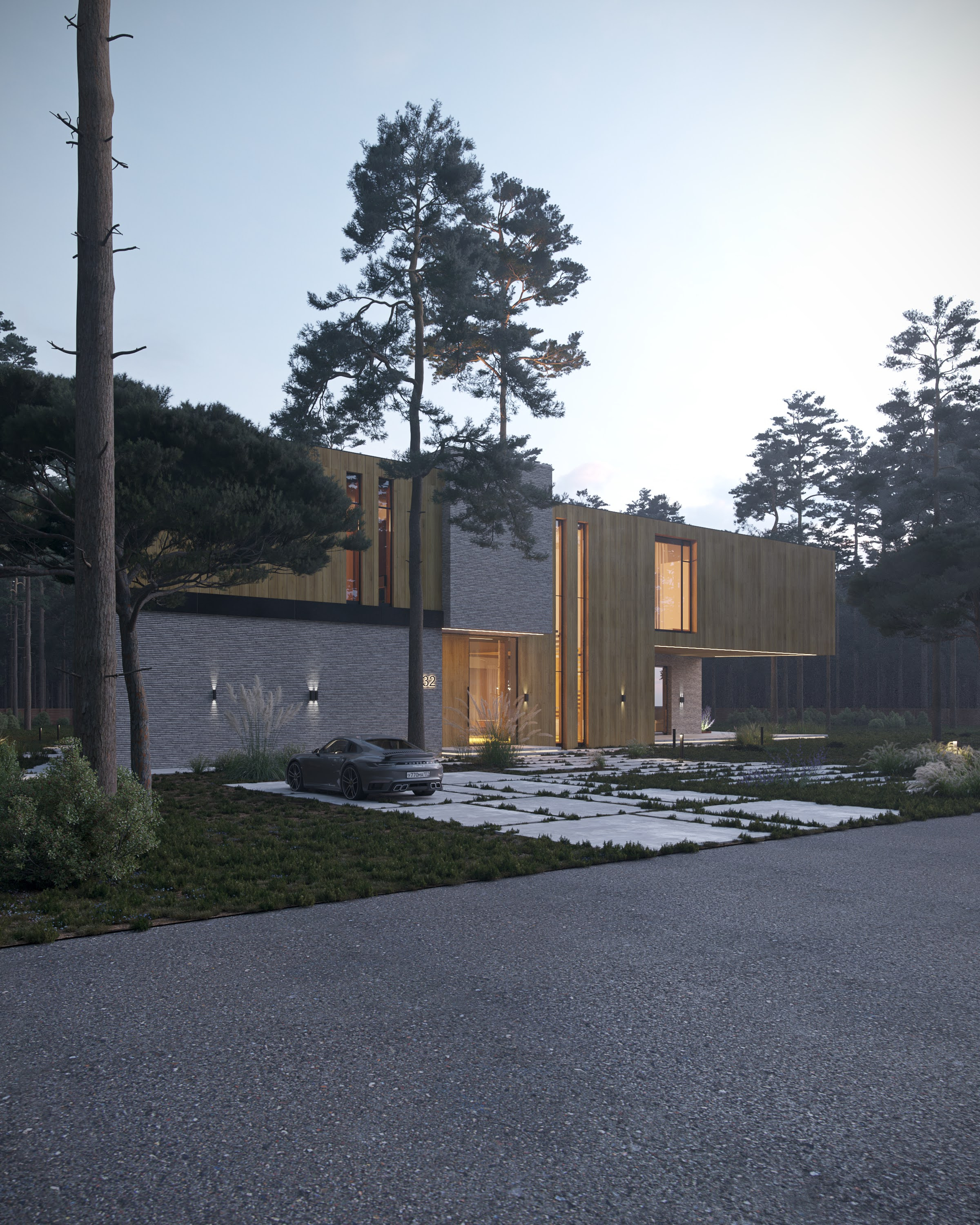 Дом с деревом