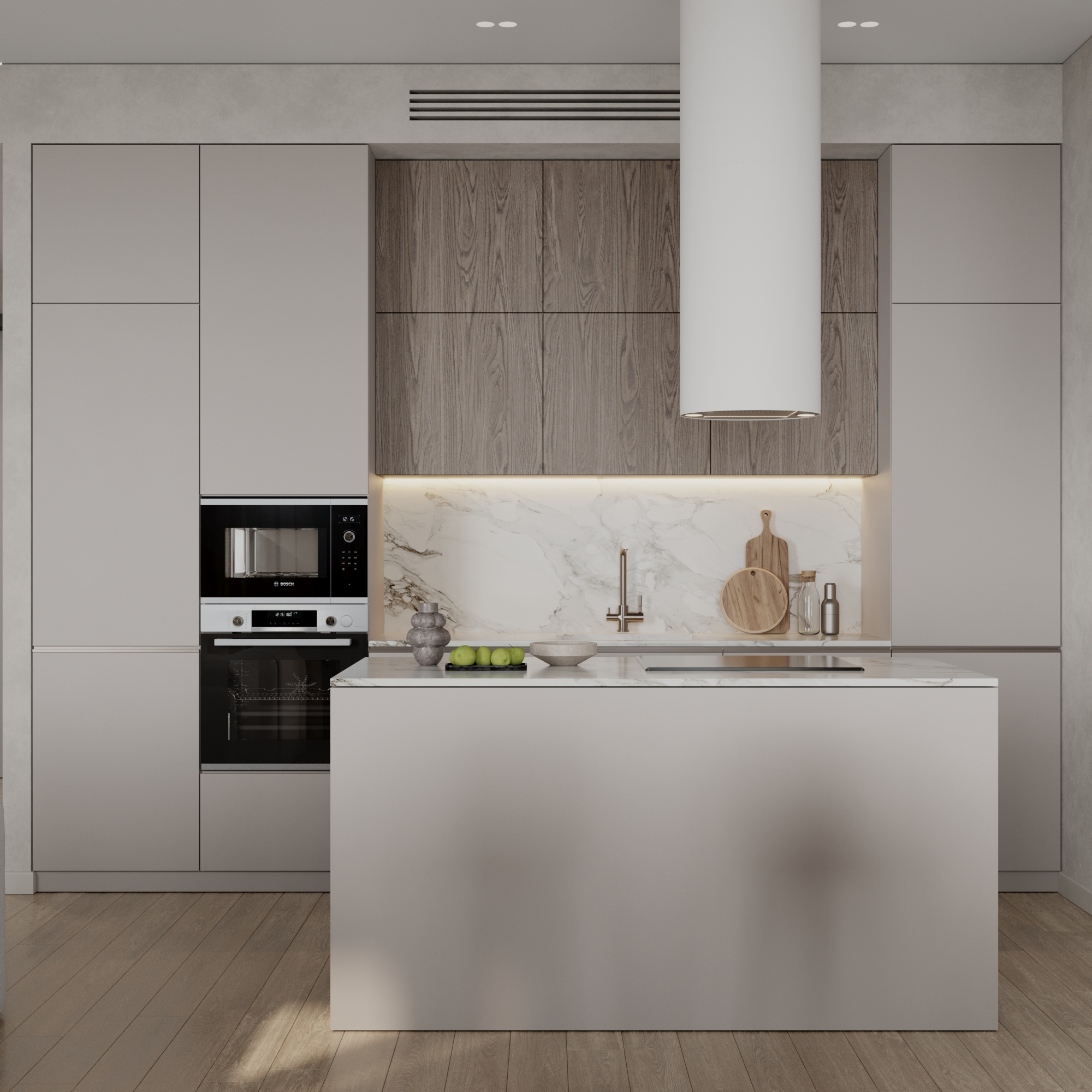 Дизайн квартиры 65 м² в стиле минимализм