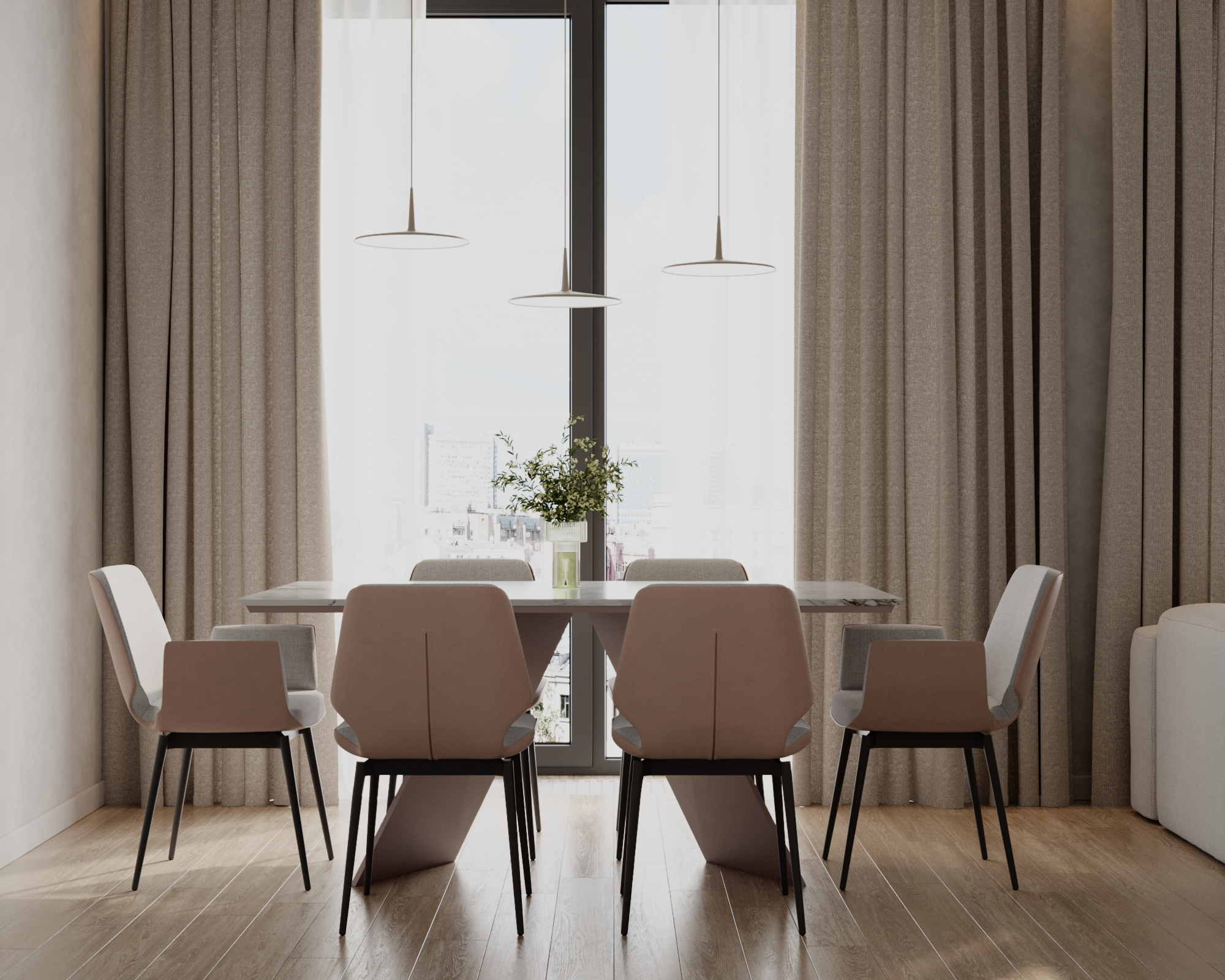 Дизайн квартиры 65 м² в стиле минимализм