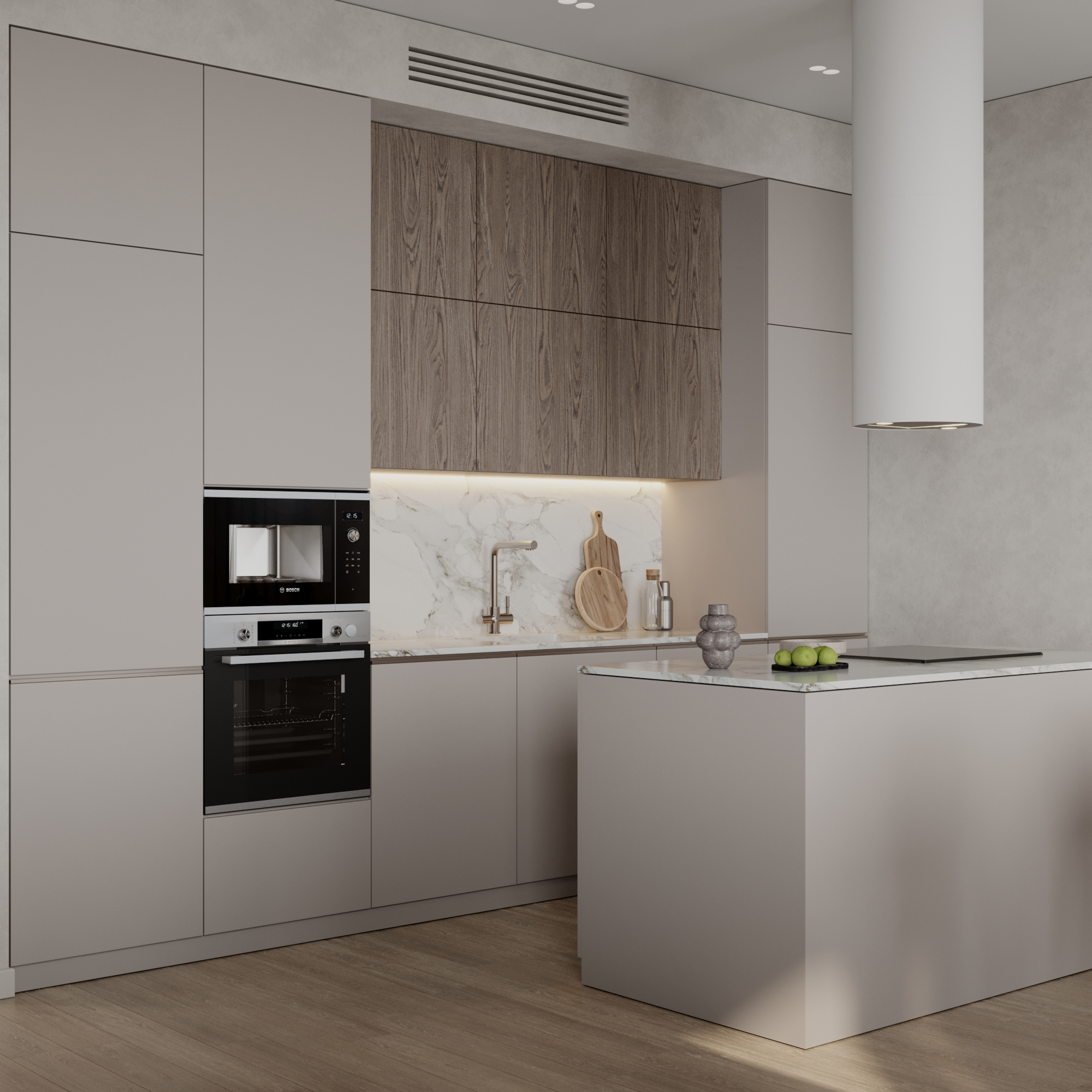 Дизайн квартиры 65 м² в стиле минимализм