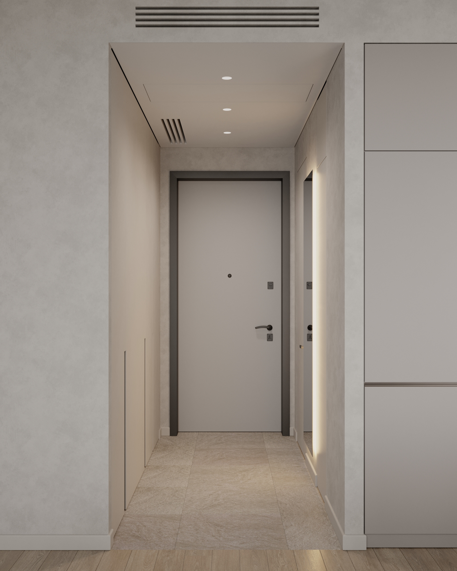 Дизайн квартиры 65 м² в стиле минимализм