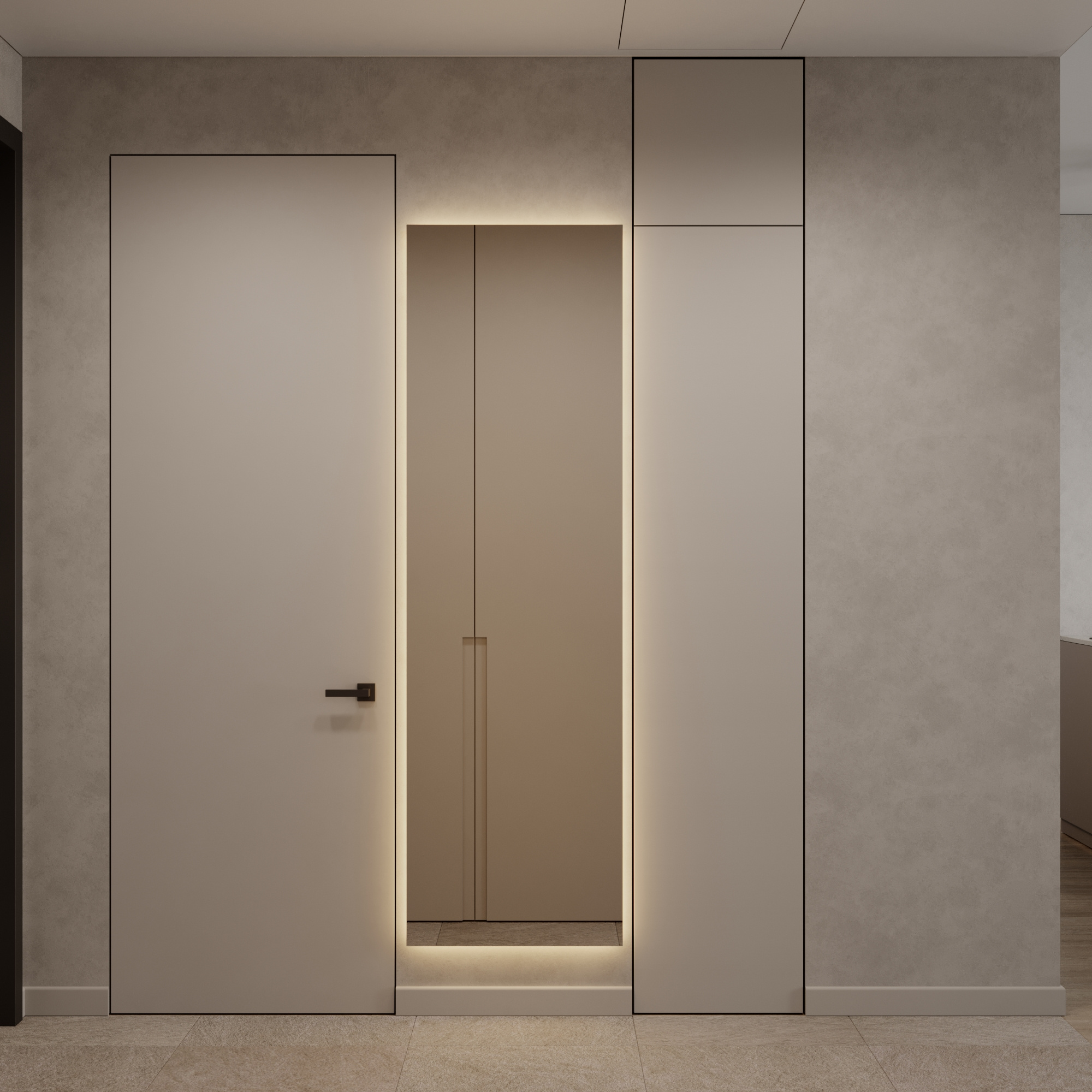 Дизайн квартиры 65 м² в стиле минимализм