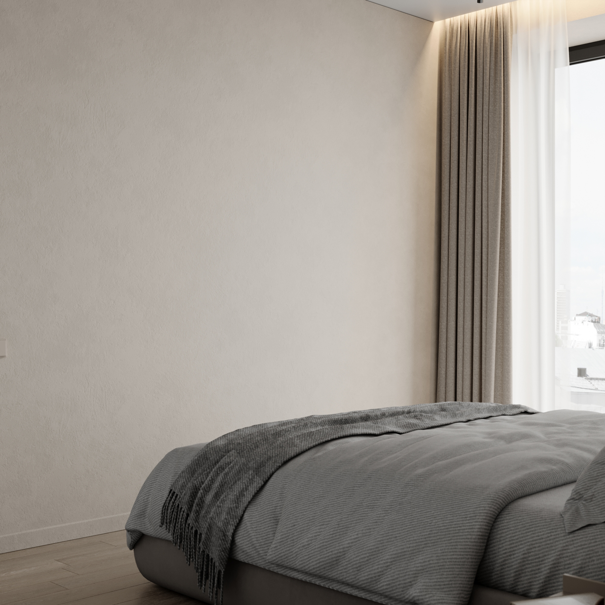 Дизайн квартиры 65 м² в стиле минимализм