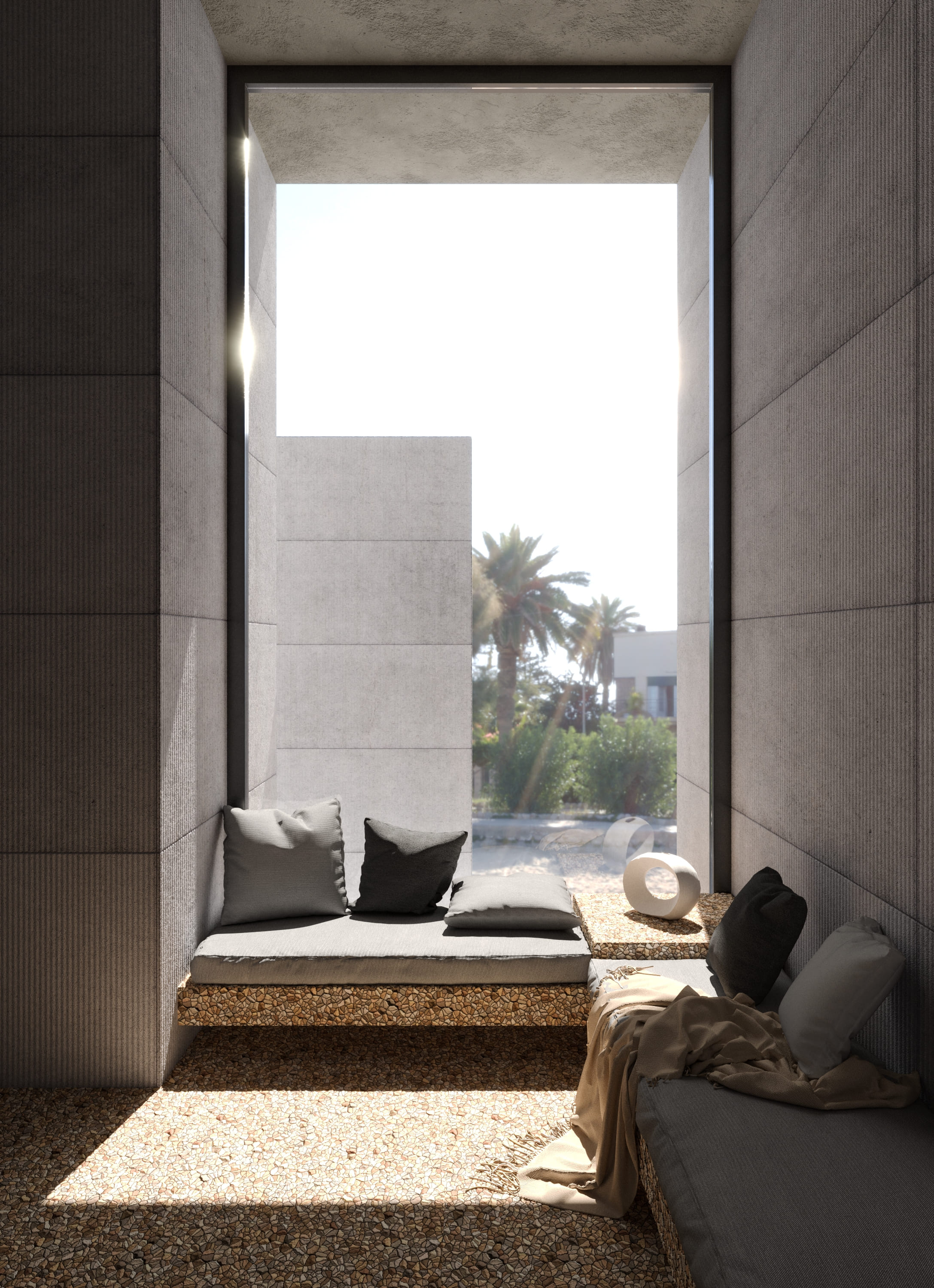 Обложка проекта: Интерьер с видом на море