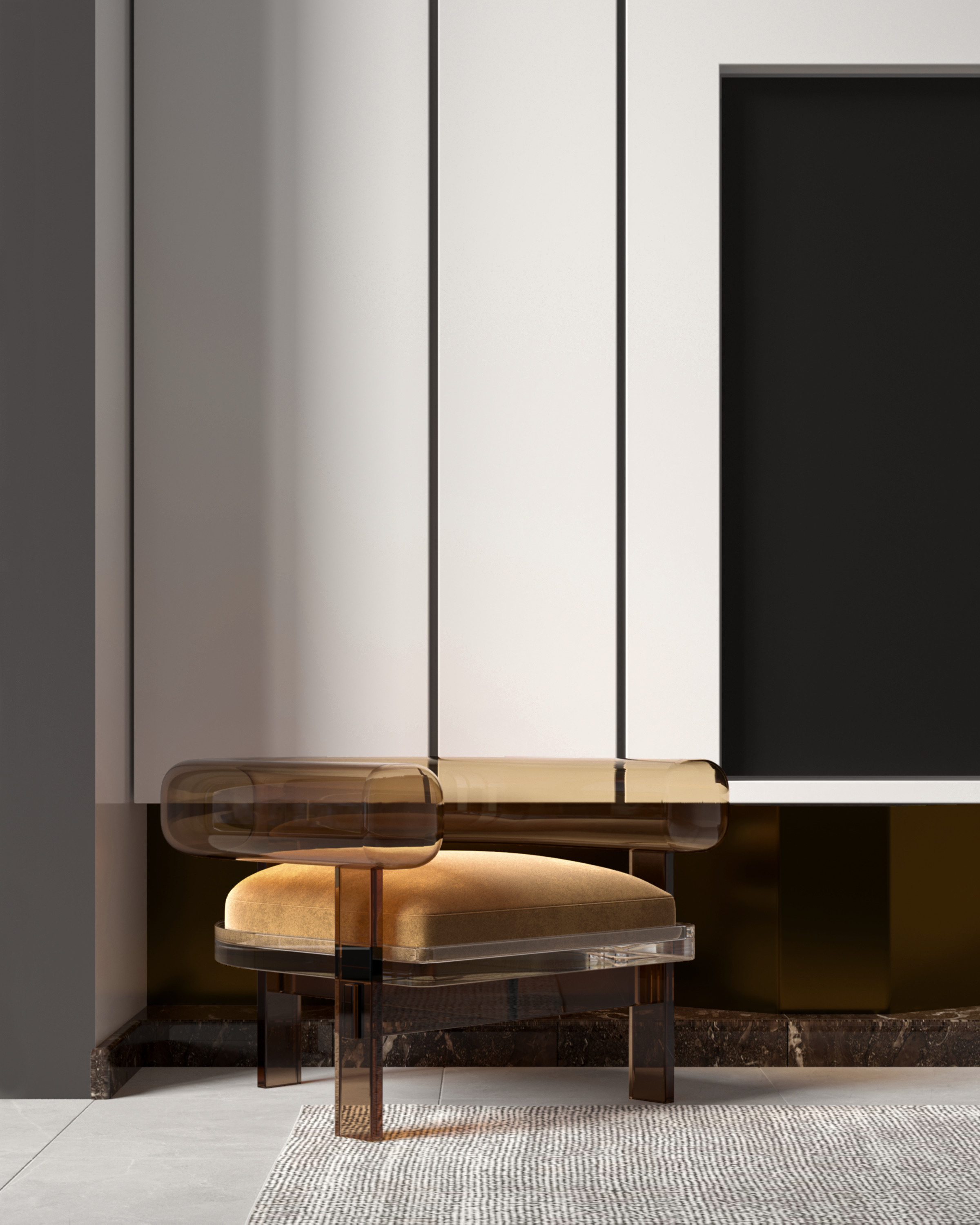 Обложка проекта: Гостиная с карамельным креслом