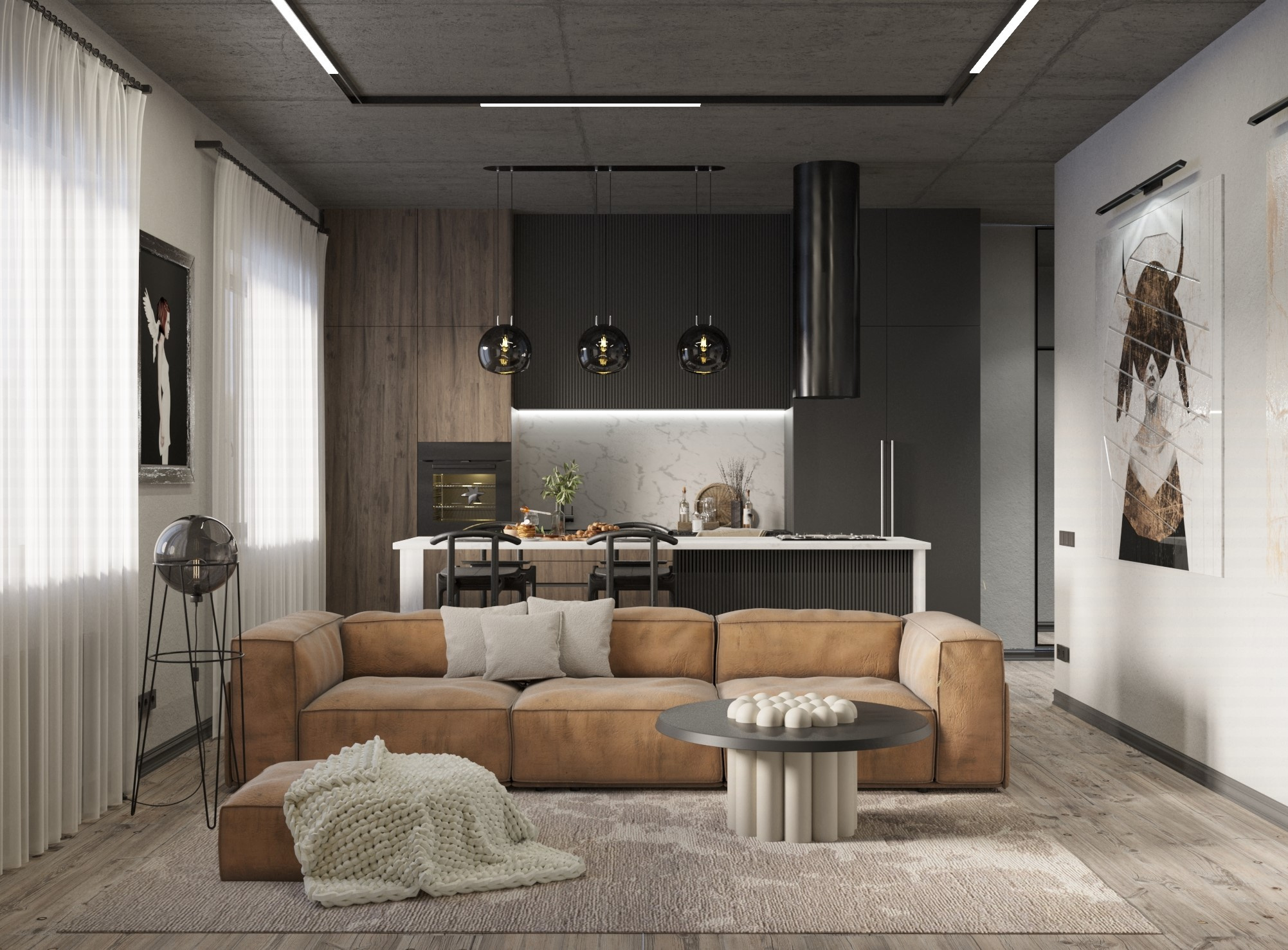 дизайн квартиры 80м2