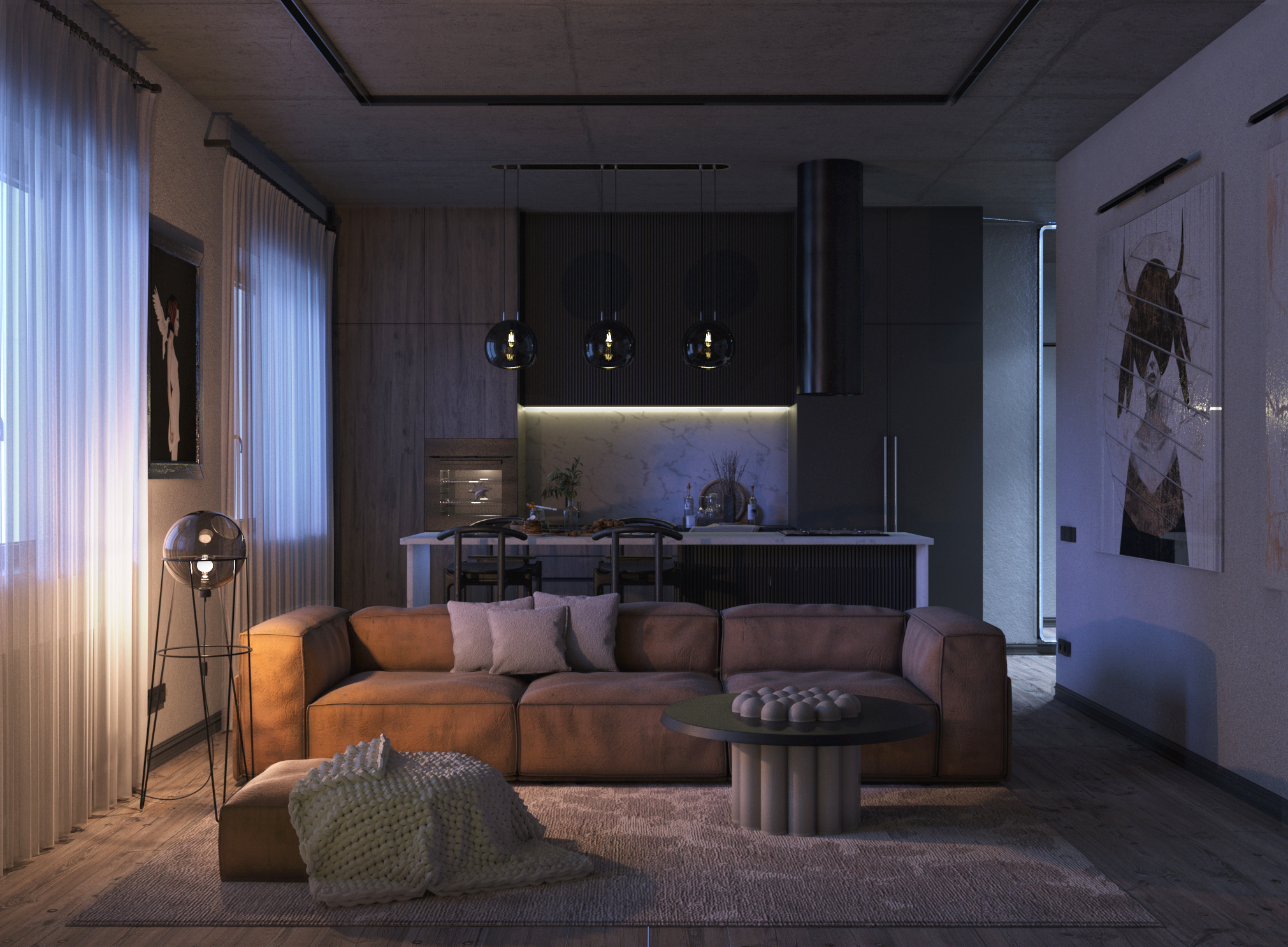 дизайн квартиры 80м2