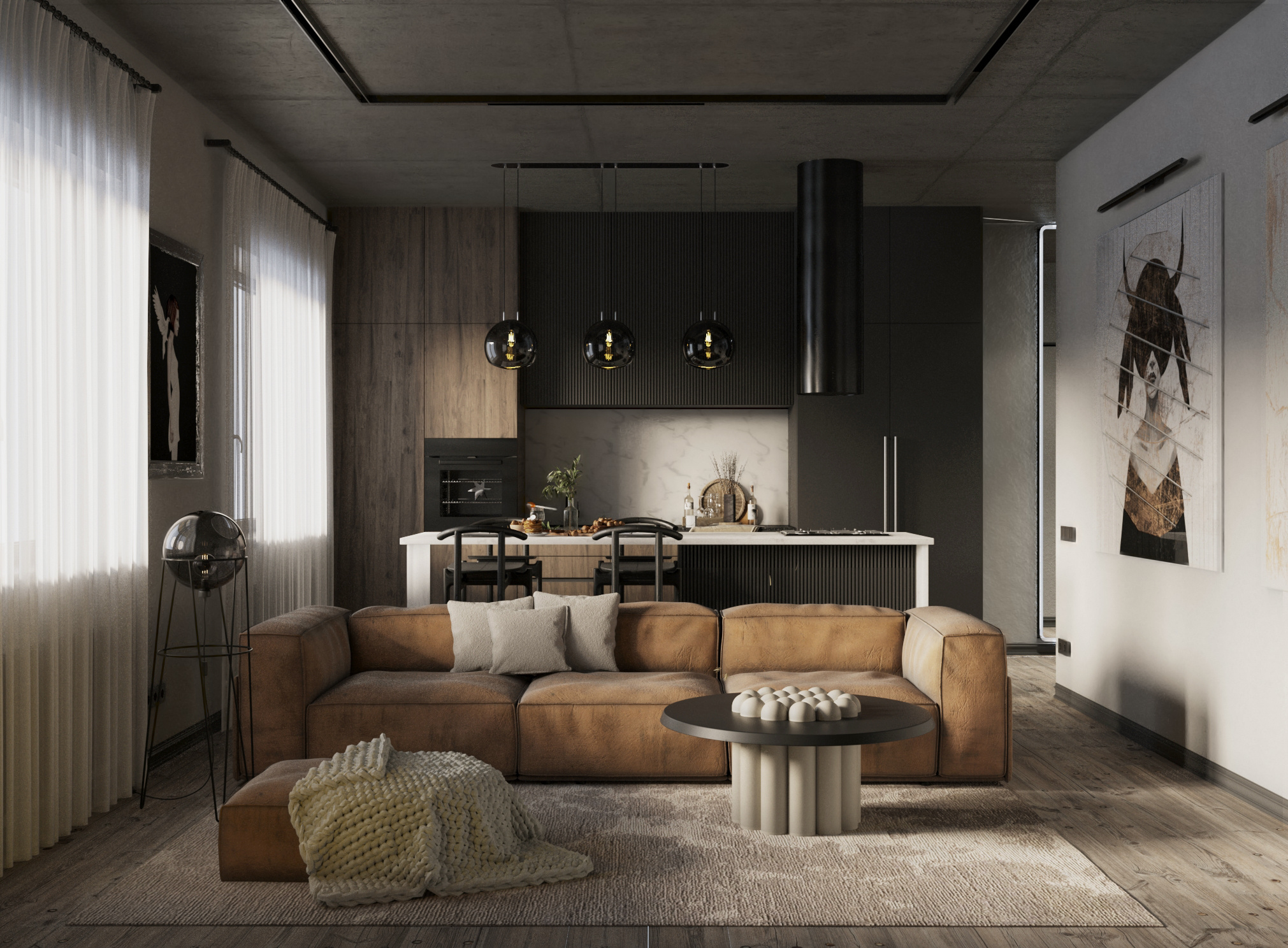 дизайн квартиры 80м2