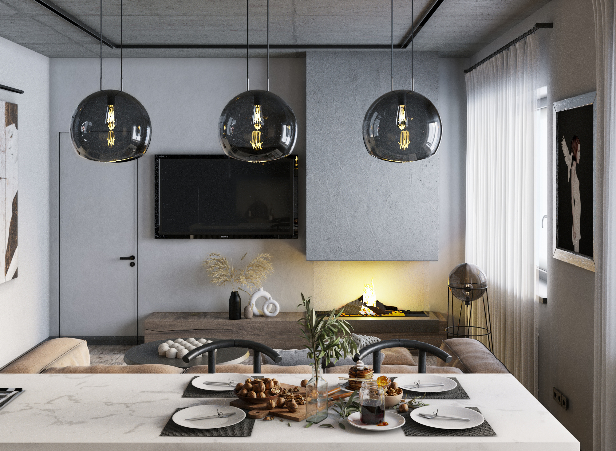 дизайн квартиры 80м2