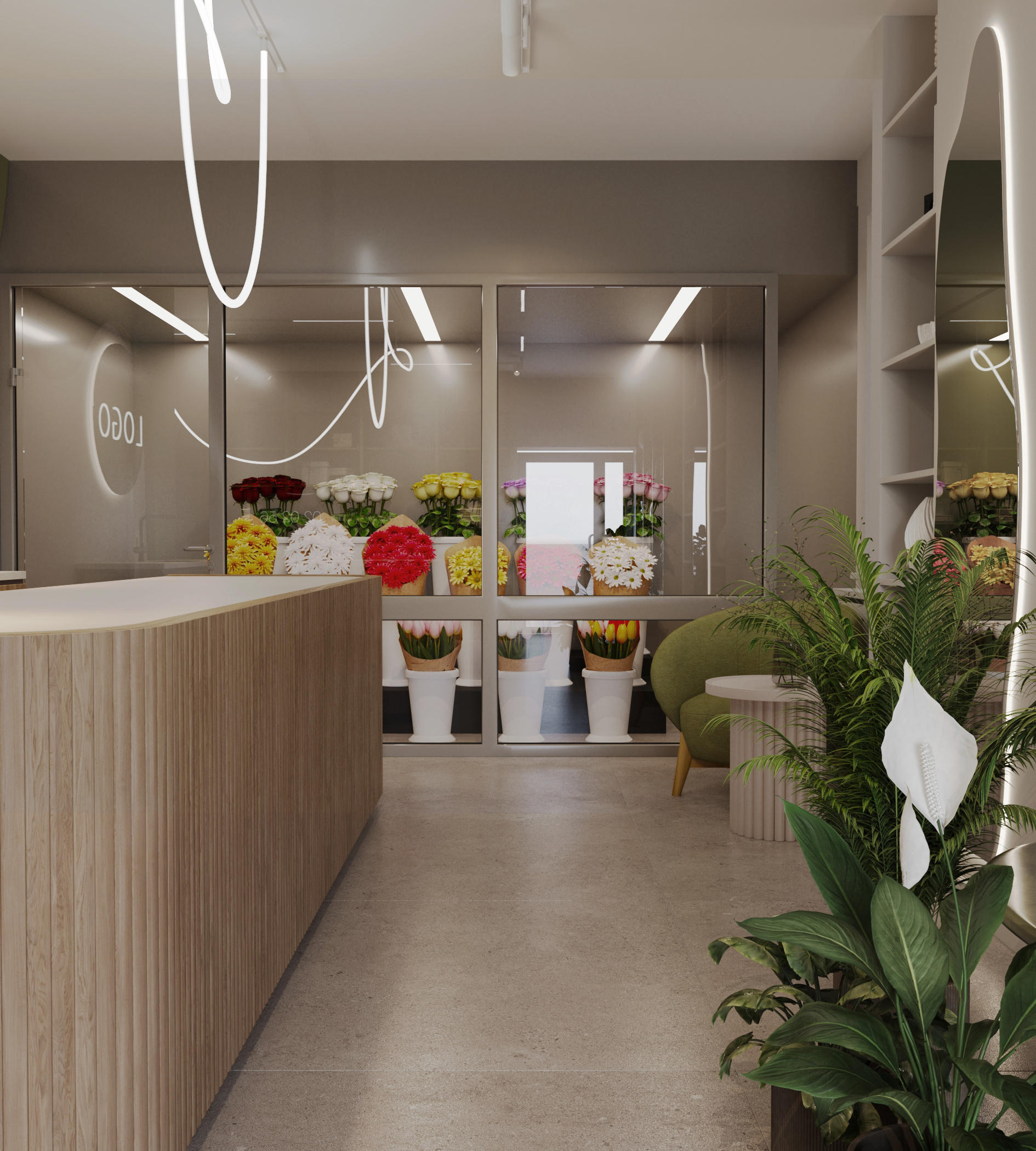 Дизайн проект магазина цветов