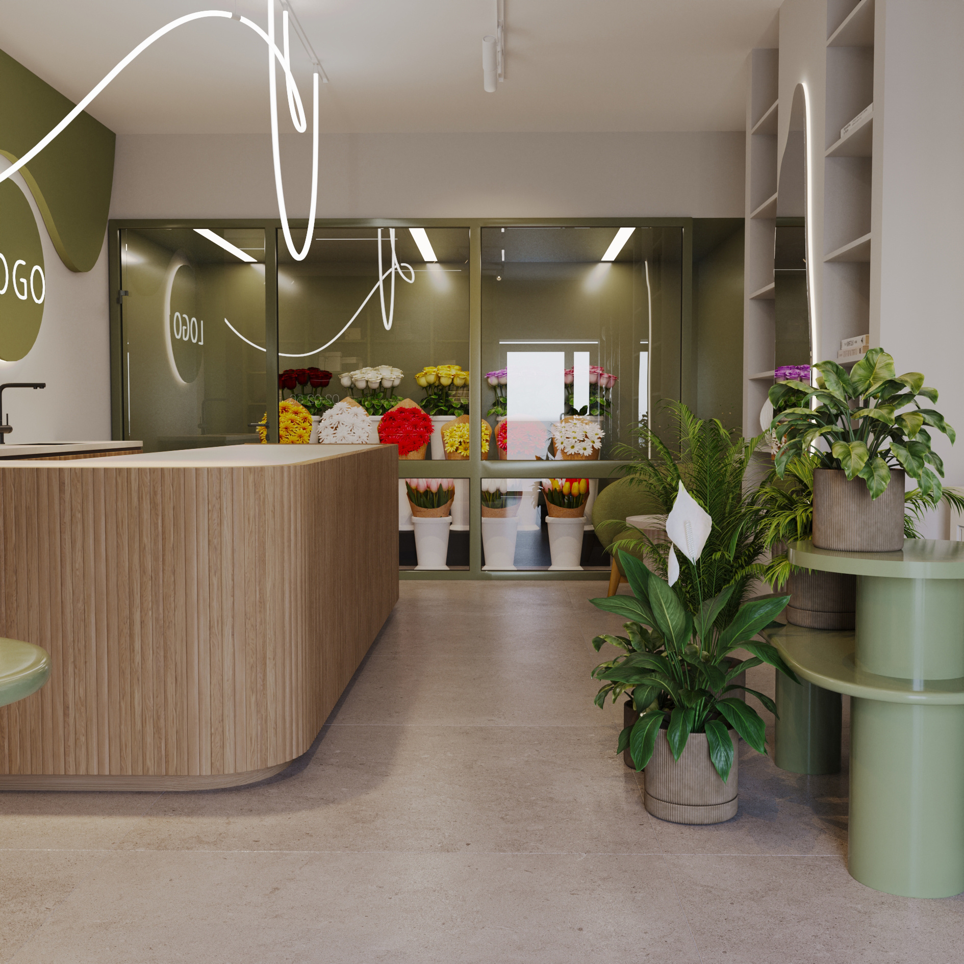 Дизайн проект магазина цветов